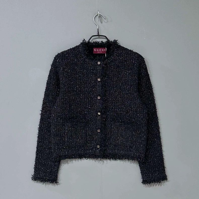 Gucci Gucci 25 new style small fragrance style woven jacket 2502- Size US S / EU 44-46 / 1 - 1 Thumbnail