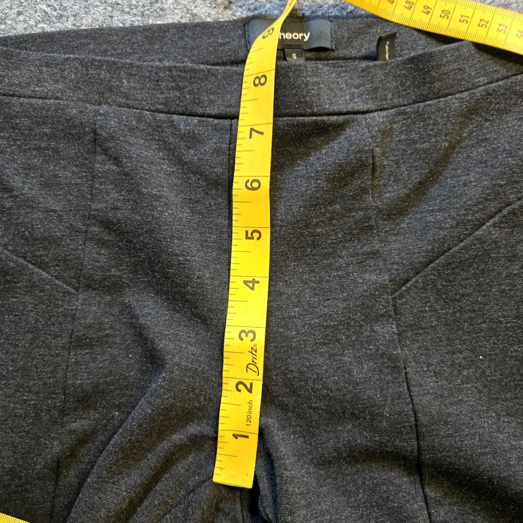 Theory Theory Pants Womens Size Small Gray Skinny Leggings Stretch Pull On Casual Basic Size 28" / US 6 / IT 42 - 6 Thumbnail