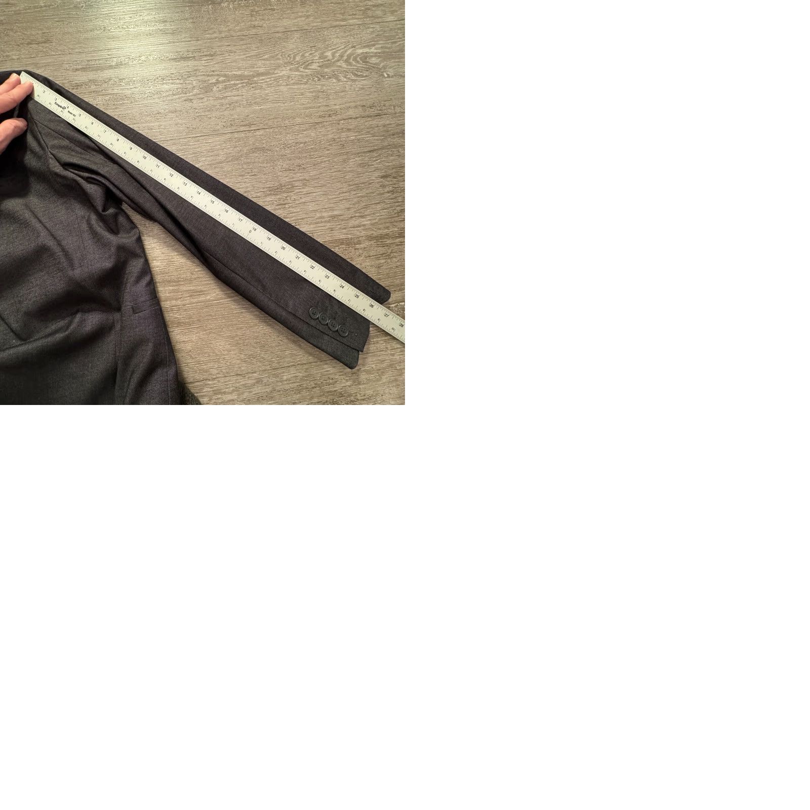 H&M H&M Sport Coat Mens 42 R Gray Heathered 2 Button Performance Blazer Jacket Adult Sport Coat Mens 42 Gray Size 42R - 9 Thumbnail