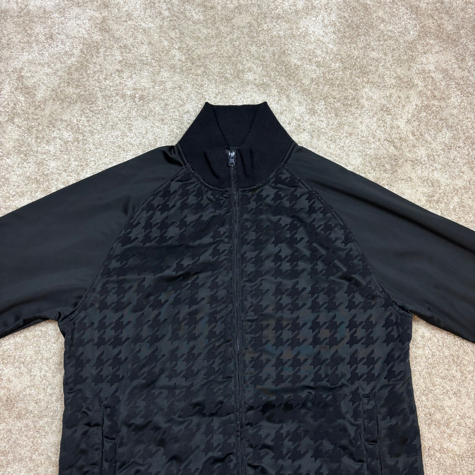 Anchor Blue Anchor Blue Houndstooth Track Jacket Men's Medium y2k Size US M / EU 48-50 / 2 - 3 Thumbnail