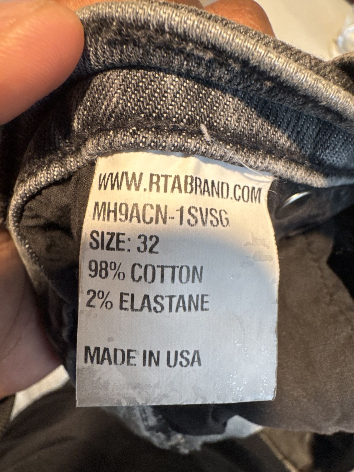 Rta RtA Denim Jeans Size US 32 / EU 48 - 5 Thumbnail