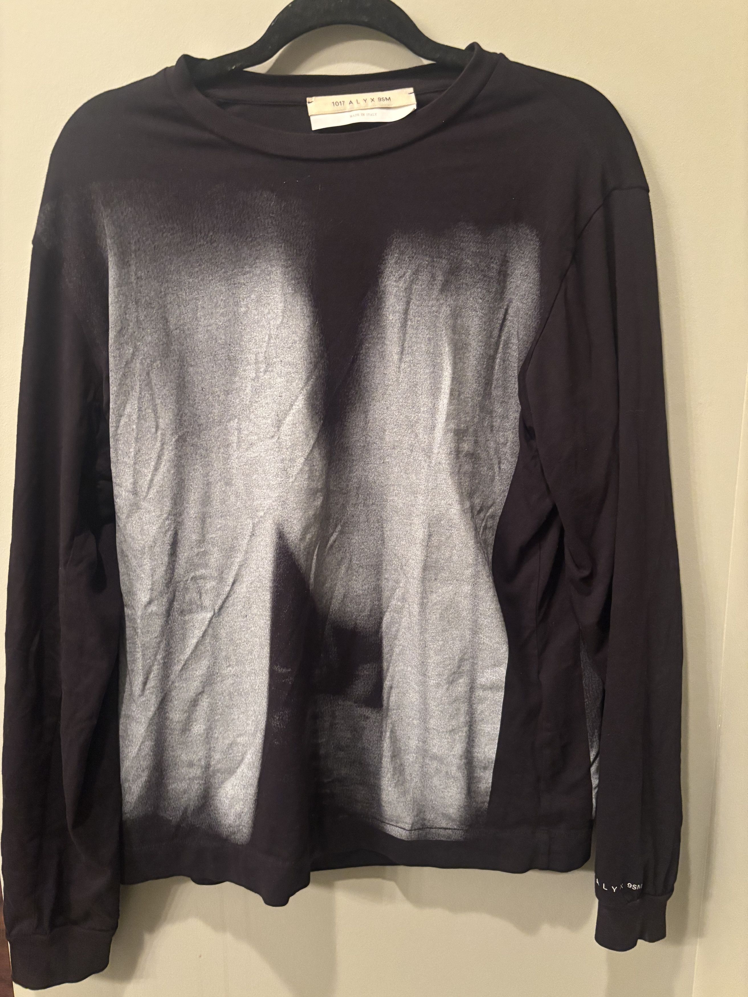 1017 ALYX 9SM Black Graffiti Long Sleeve T-Shirt Size US S / EU 44-46 / 1 - 1 Thumbnail