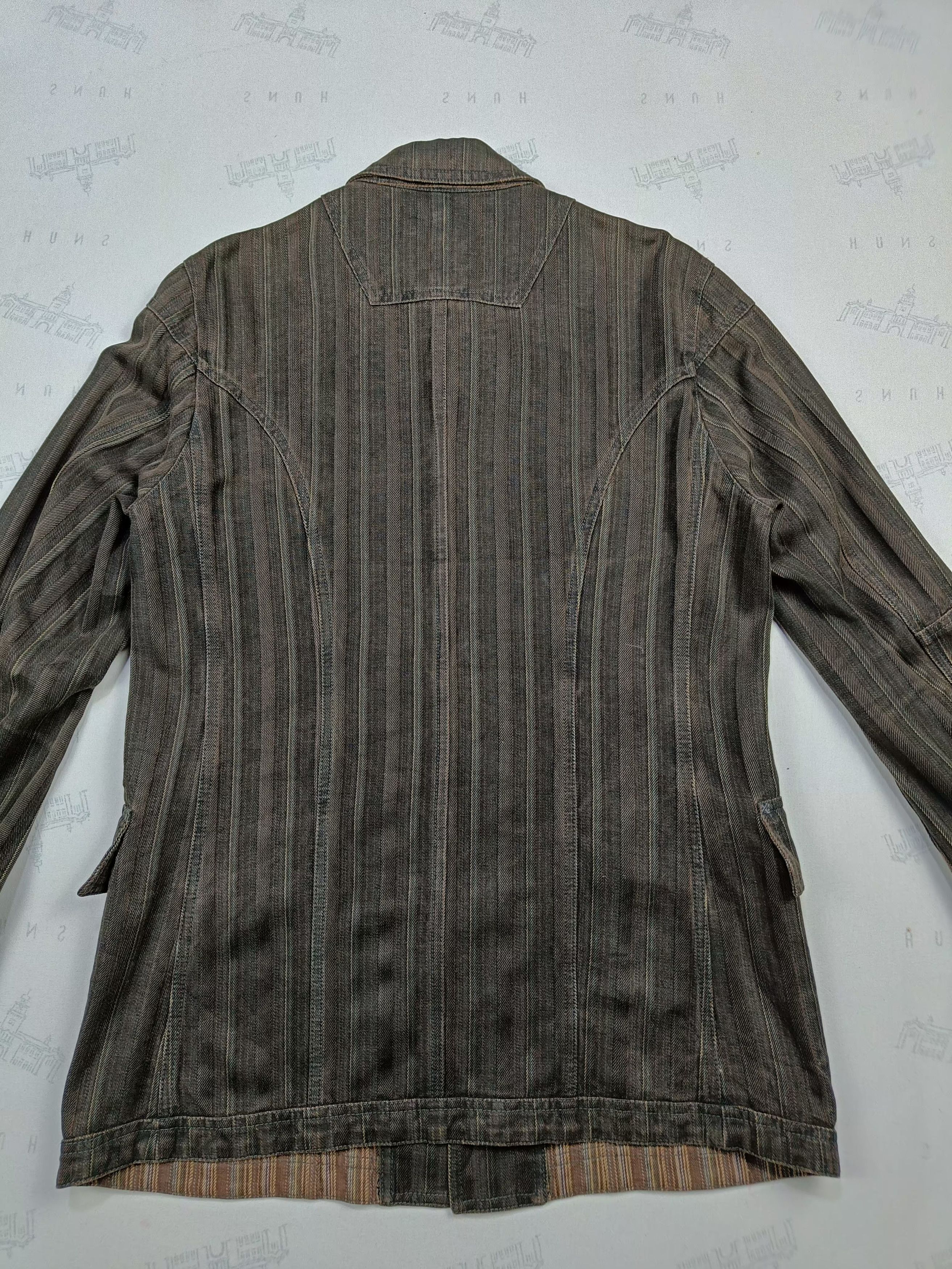HIDEAWAYS NICOLE HIDEAWAYS DENIM HERRINGBONE JACKET Size US S / EU 44-46 / 1 - 3 Thumbnail