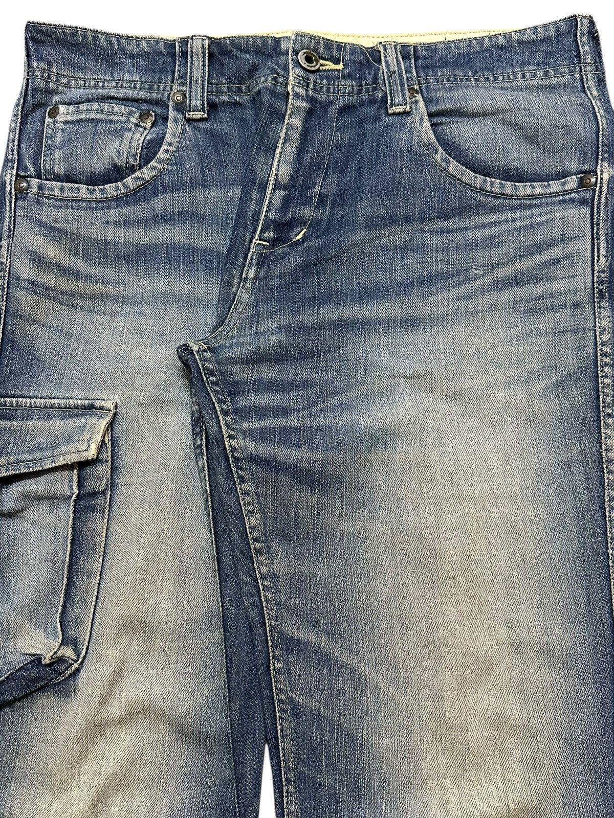Johnbull Vintage Japan Johnbull Mud Wash Faded Whisker Style Jeans Size US 32 / EU 48 - 4 Thumbnail