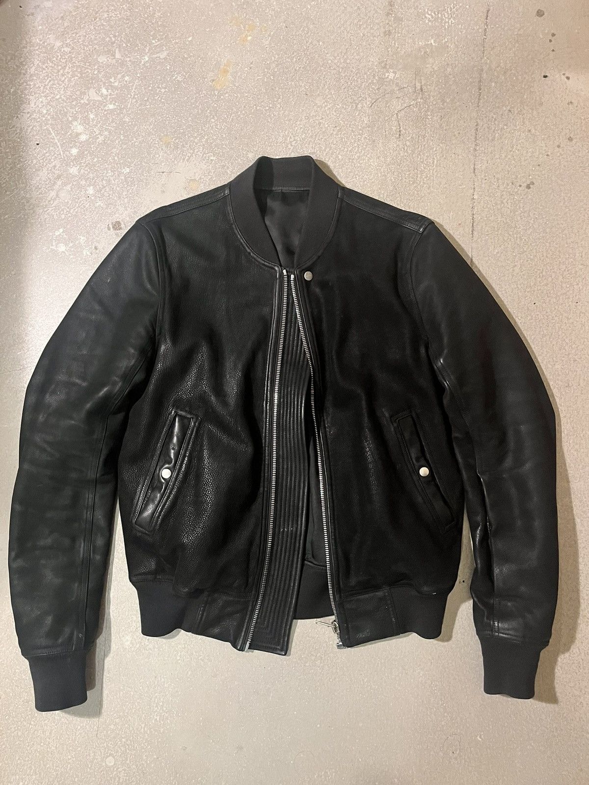 Rick Owens Rick Owens leather bomber Size US M / EU 48-50 / 2 - 1 Thumbnail