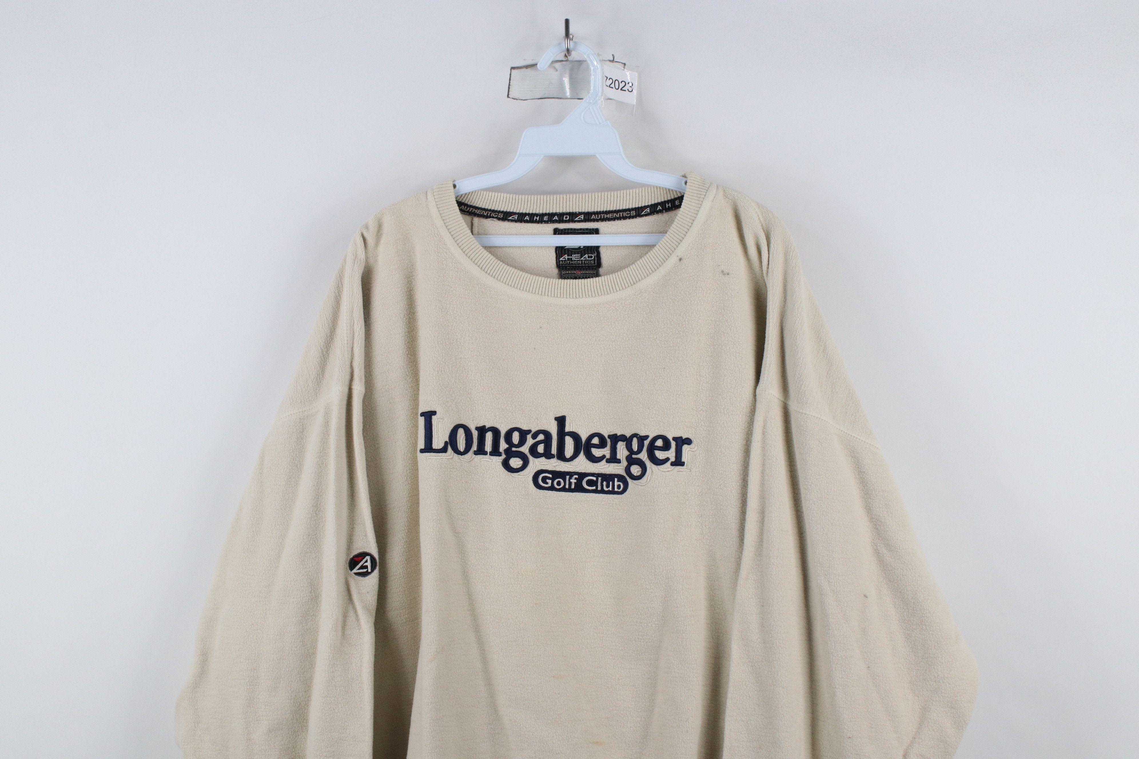 Vintage Vintage Reverse Longaberger Golf Club Sweatshirt Beige Size US XL / EU 56 / 4 - 2 Thumbnail