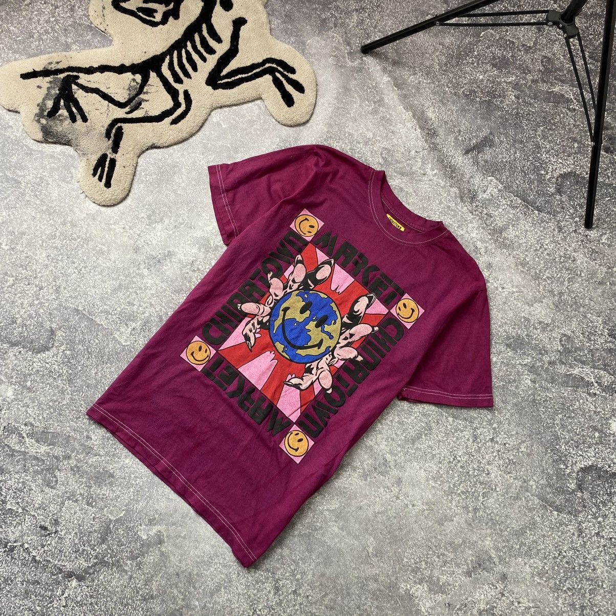 Japanese Brand Designer Chinatown x Smiley Big Logo luxury streetwear tee Size US M / EU 48-50 / 2 - 1 Thumbnail