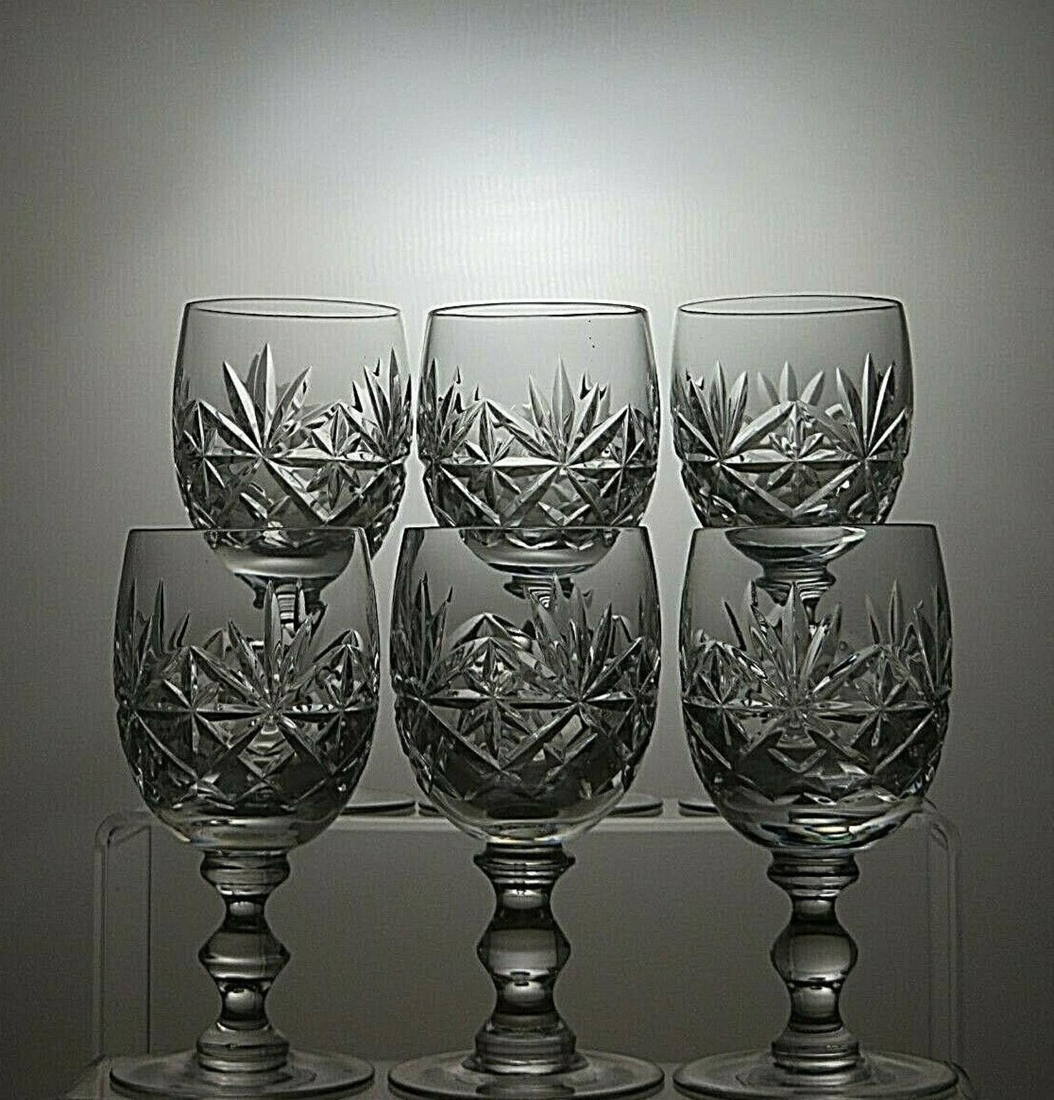 Other Royal Doulton Crystal Newbury Cut Set Of 6 Wine Glasses Size ONE SIZE - 3 Thumbnail