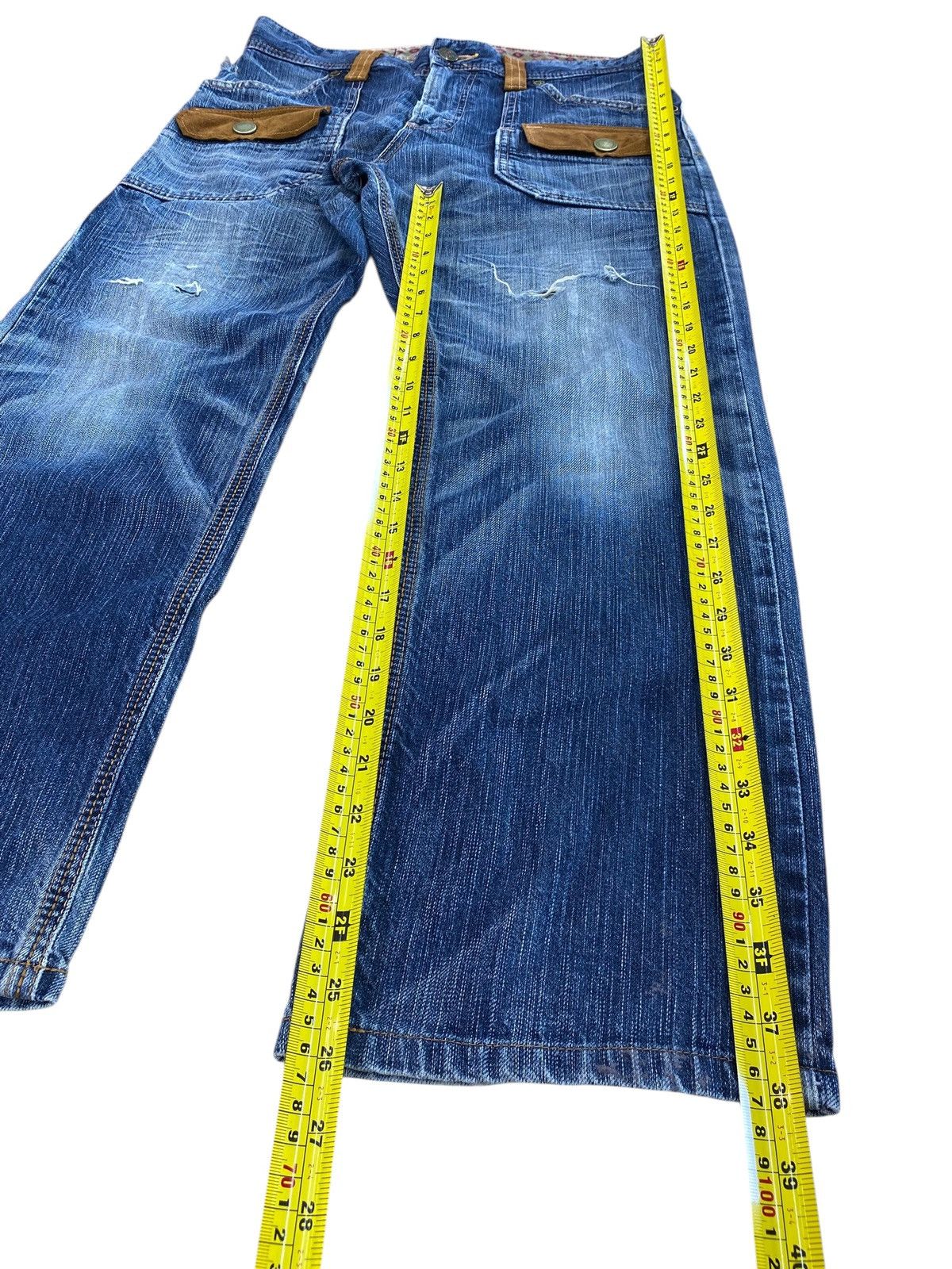 Edwin Edwin Bush Paint Ripped Style Loose Jeans Size US 32 / EU 48 - 8 Thumbnail