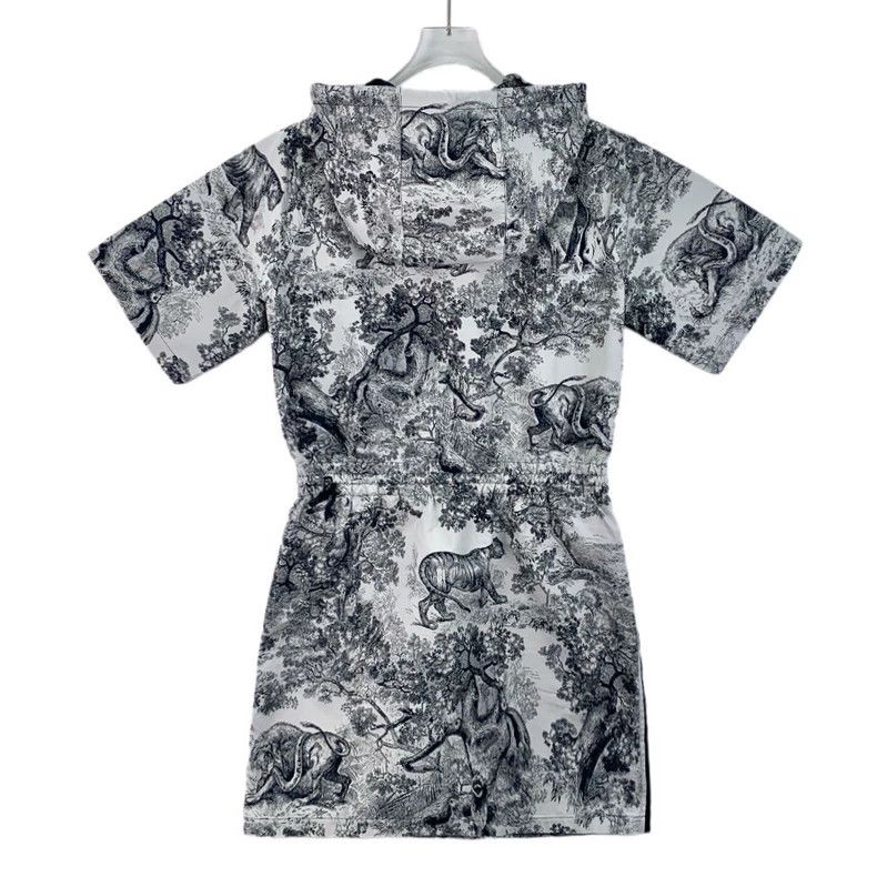 Dior Dior Colour-blocked animal jungle series printed hooded ha Size XXS / US 00 / IT 34 - 2 Thumbnail