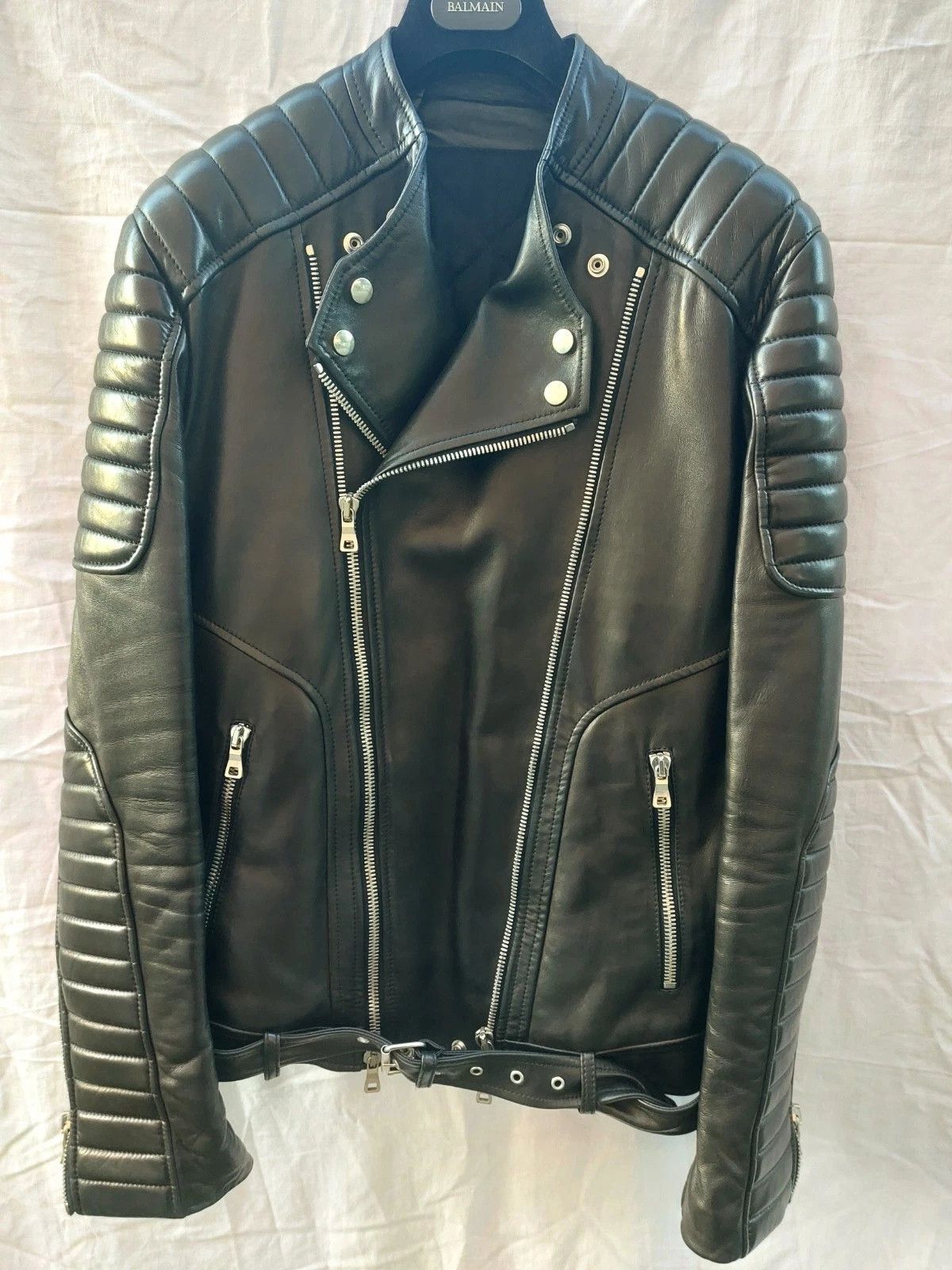 Balmain BALMAIN ICONIC BIKER JACKET Size US L / EU 52-54 / 3 - 1 Thumbnail