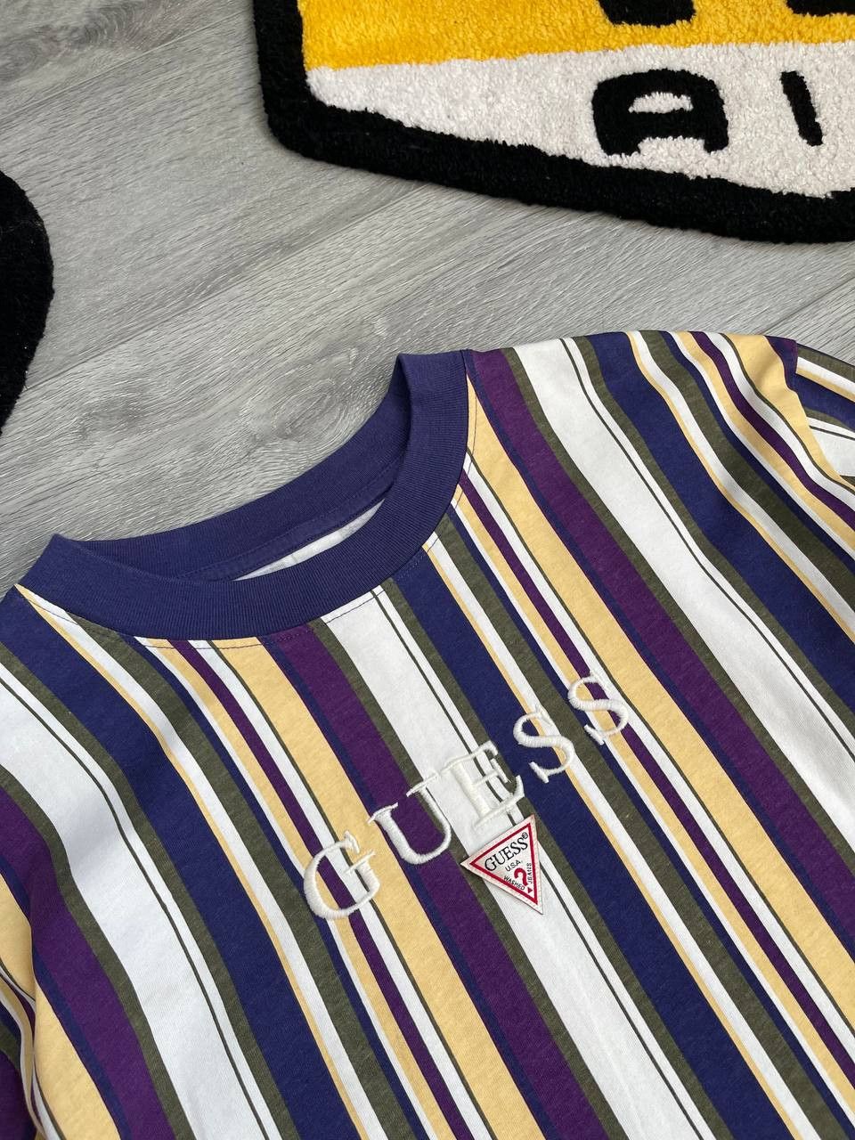 Guess × Vintage Guess rare striped big logo long sleeve Size US L / EU 52-54 / 3 - 3 Thumbnail