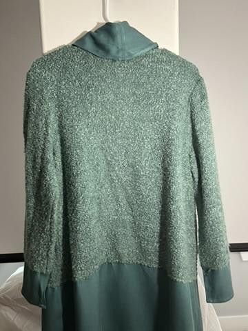 Designer Stylish Soft Surroundings Cardigan in Teal Size M / US 6-8 / IT 42-44 - 2 Thumbnail