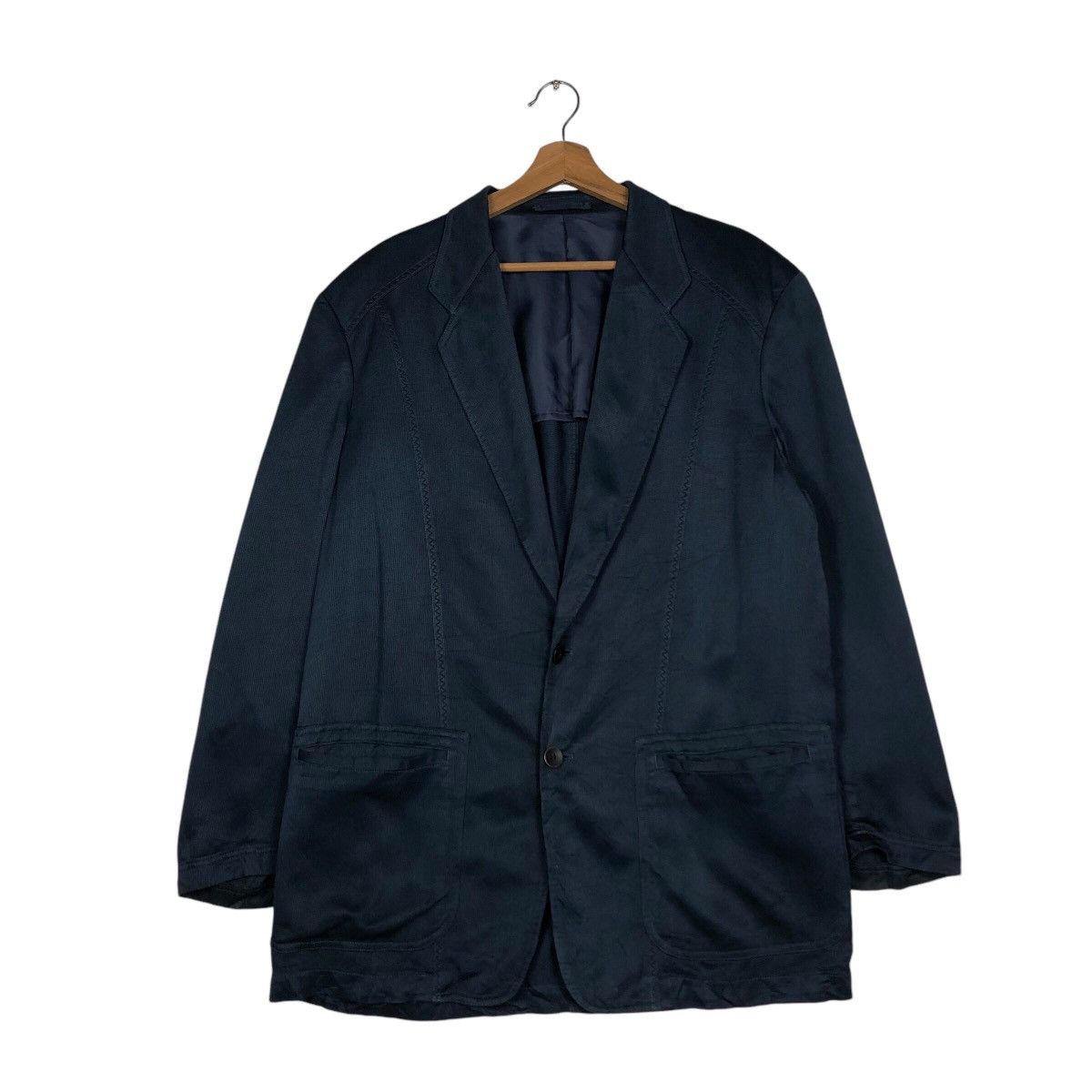 Japanese Brand 📌Vintage Lanvin Paris Chore Casual Coats Double Breast Size US M / EU 48-50 / 2 - 2 Thumbnail