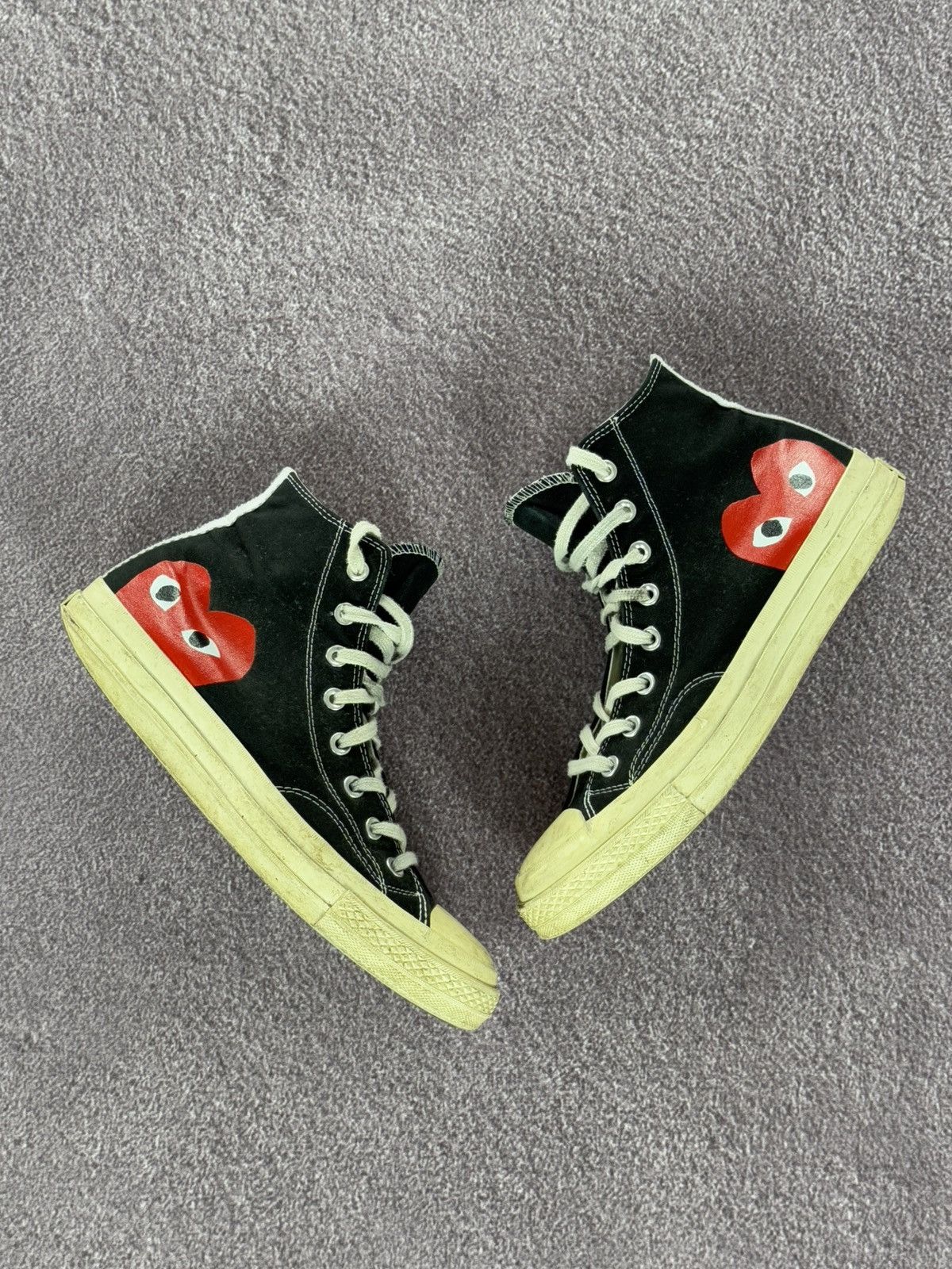 Comme des Garcons PLAY Converse x Play Comme Des Garcons High Top Sneakers Size US 9 / EU 42 - 1 Thumbnail