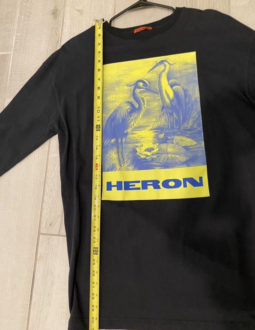 Heron Preston Heron Preston Iconic Bird Stork Audubon Long Sleeve Tee Size US S / EU 44-46 / 1 - 8 Thumbnail
