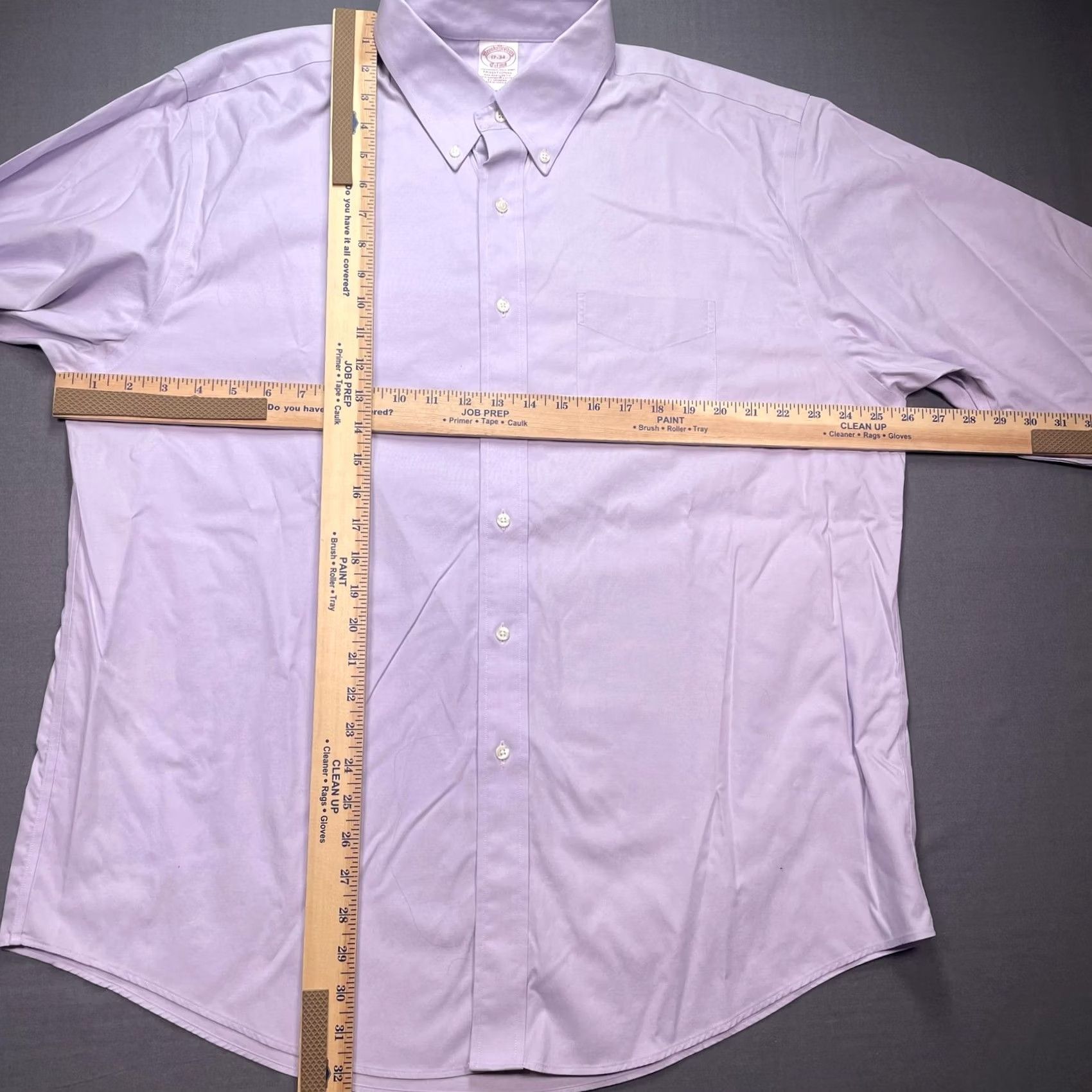 Brooks Brothers Brooks Brothers Shirt Mens XL 17-34 Purple Non Iron Stretch Long Sleeve Supima Button-Down Collar Classic Fit Wrinkle Resistant Size US XL / EU 56 / 4 - 3 Thumbnail