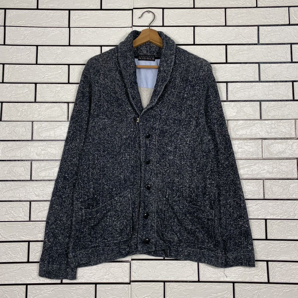Japanese Brand 📌Button Jacket Shawl Collar Monsiuer Nicole Issey Miyake Size US M / EU 48-50 / 2 - 2 Thumbnail