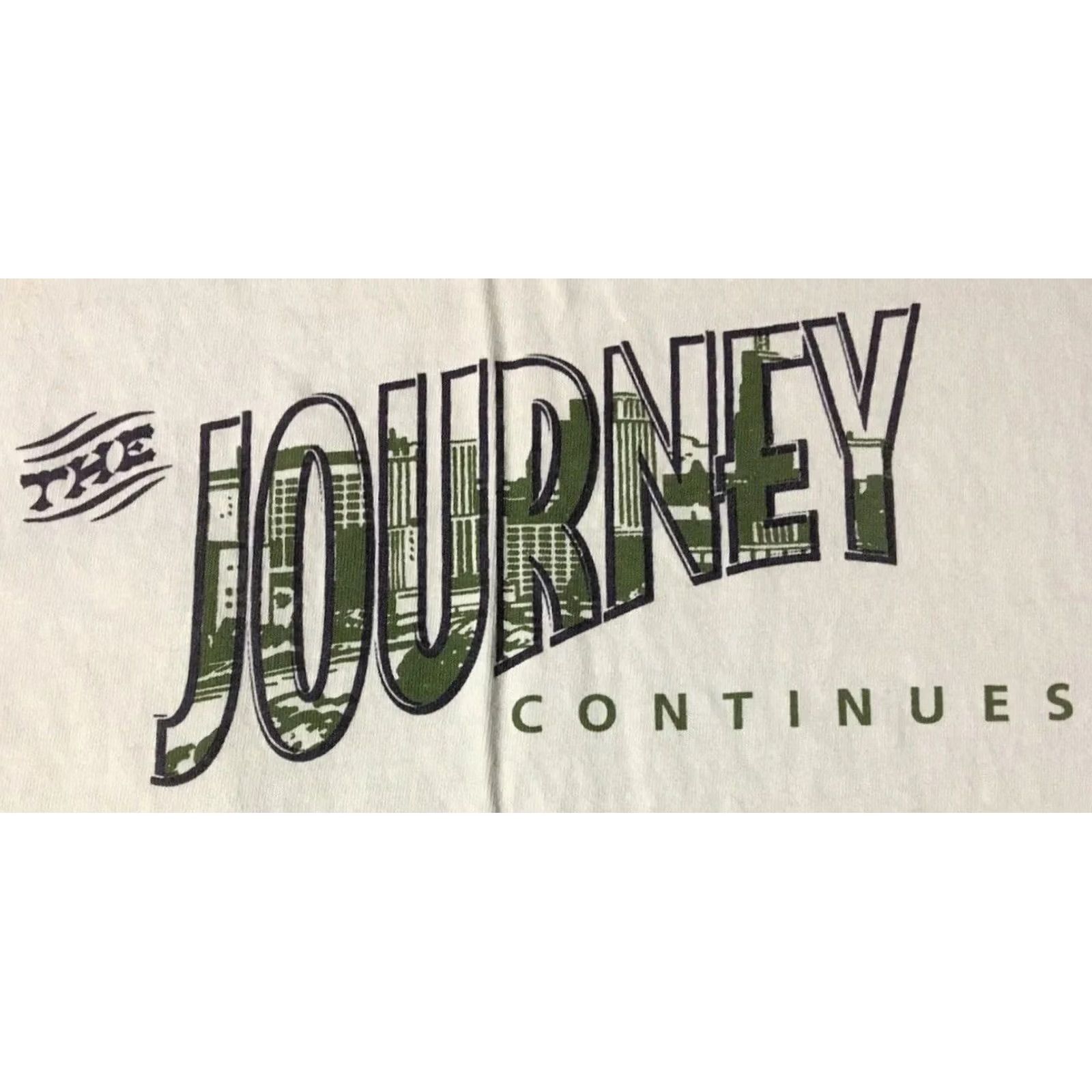 Vintage VINTAGE Chase Bank Journey Continues Faded Distress Shirt L White 90s 80s Grunge USA T-Shirt Mens Size US L / EU 52-54 / 3 - 4 Thumbnail