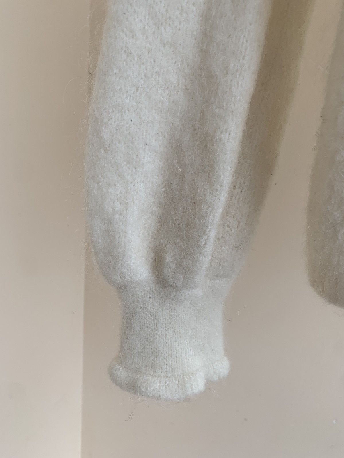 Sezane La Maille Sezane Mia V-Neck Button-Up Mohair Wool Cardigan Size S / US 4 / IT 40 - 9 Thumbnail
