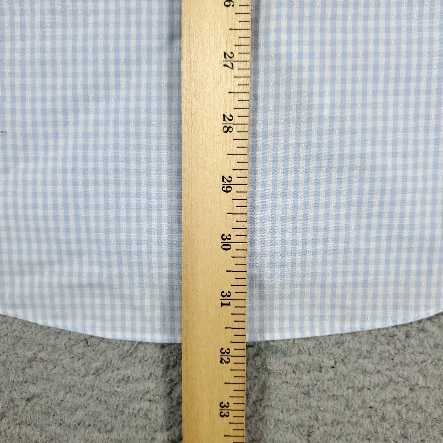 Brooks Brothers Brooks Brothers Shirt Mens Size 16 Blue Check Dress Button Up Long Sleeve Size 42R - 5 Thumbnail