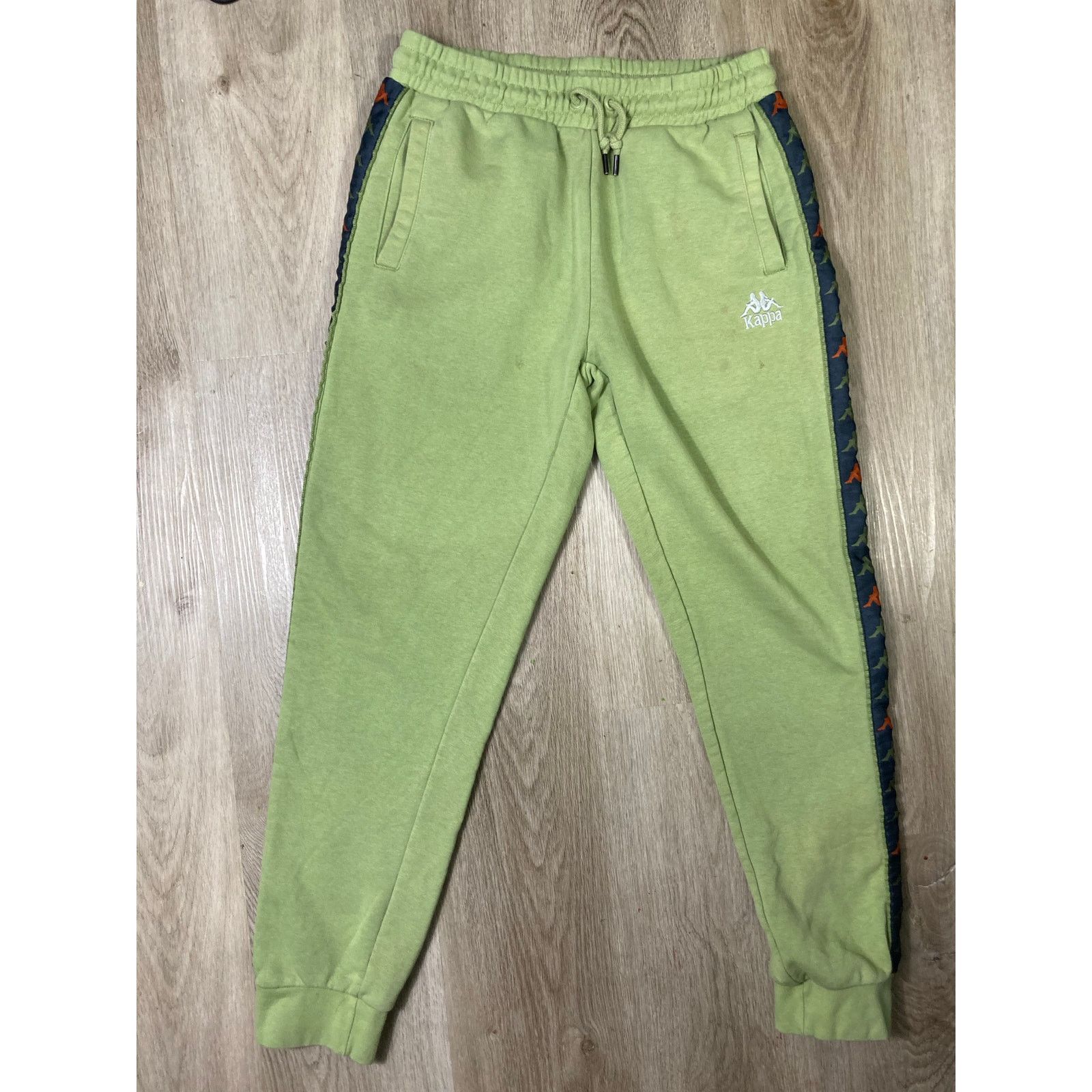 Kappa Kappa Unisex Joggers Green Logo Tape Pants Size M Activewear Size US 30 / EU 46 - 2 Thumbnail
