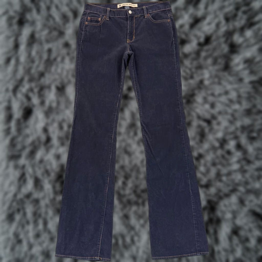 Gap VINTAGE GAP Pants Womens 8XL Blue Corduroy Low Rise Bootcut 32x34 Hippie Boho Stretch 90s Retro Hippie Bohemian Mens Girls Womens Size 40" / US 18 - 1 Thumbnail