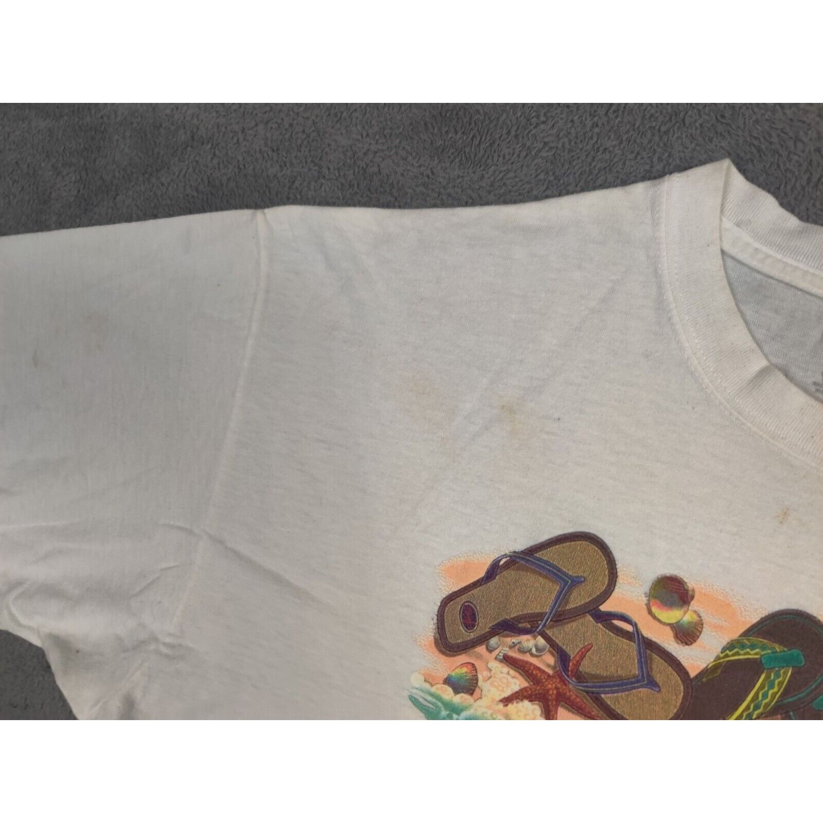 Other Florida Shirt Adult Mens XL Spell Out Beach Sand Sandalsa Size US XL / EU 56 / 4 - 11 Thumbnail