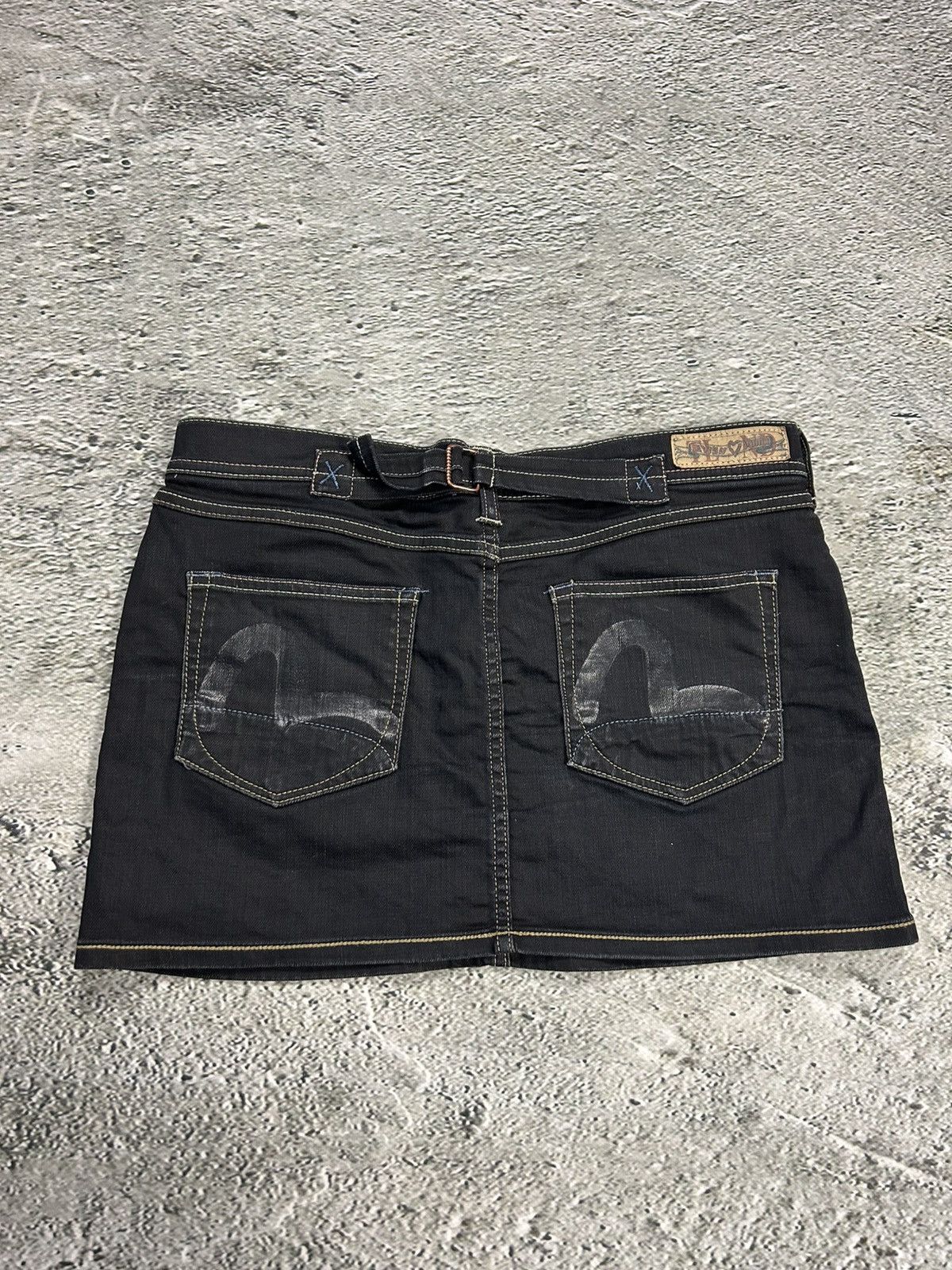 Evisu × Japanese Brand × Puma Evisu x Puma vintage black skirt seagulls Y2K Size 31" - 1 Thumbnail