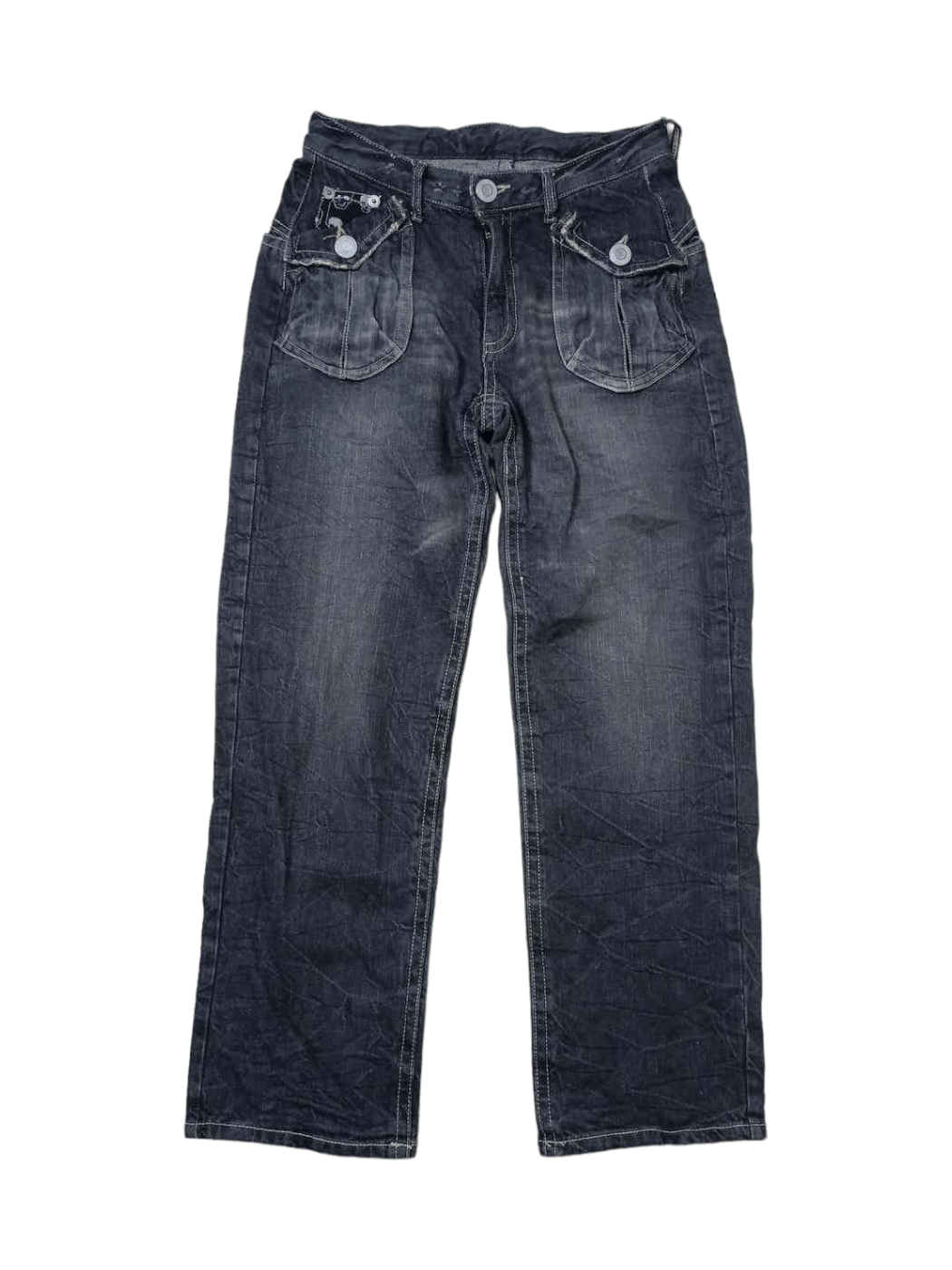 Japanese Brand Japanese Brand Skulls Black Jeans Size US 30 / EU 46 - 1 Thumbnail