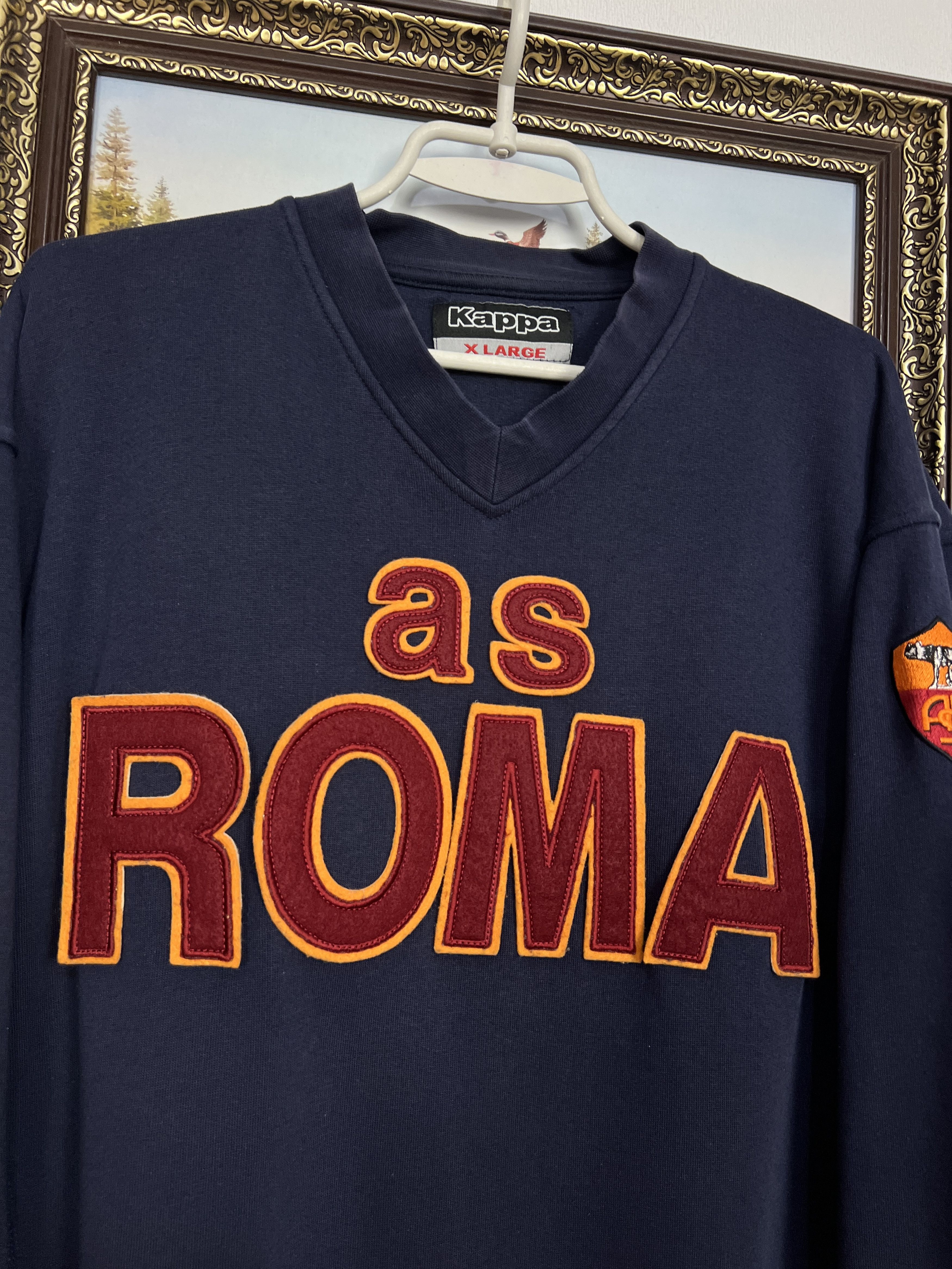 Kappa Vintage AS Roma Football Sweatshirt Soccer Crewneck Maglia Size US XL / EU 56 / 4 - 3 Thumbnail