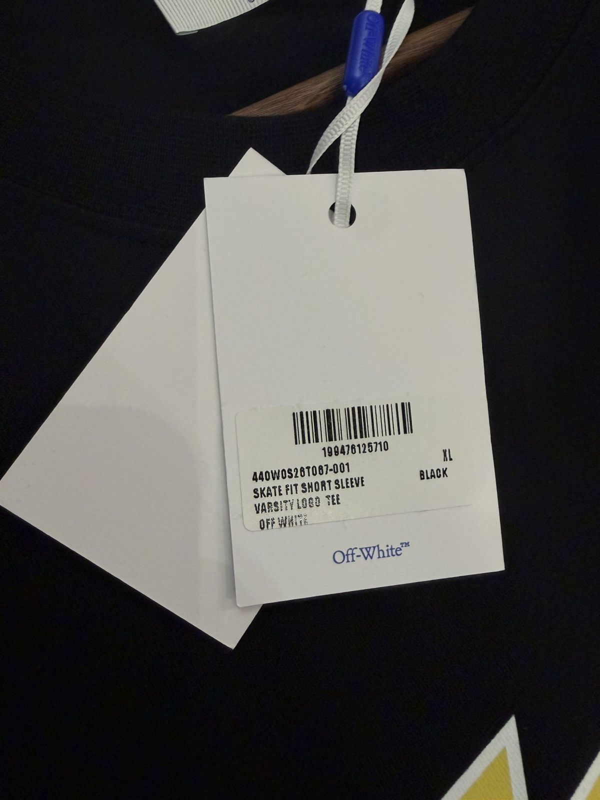 Off-White Size XL - Off-White Classic Logo T-Shirt Black/Yellow Size US XL / EU 56 / 4 - 6 Thumbnail