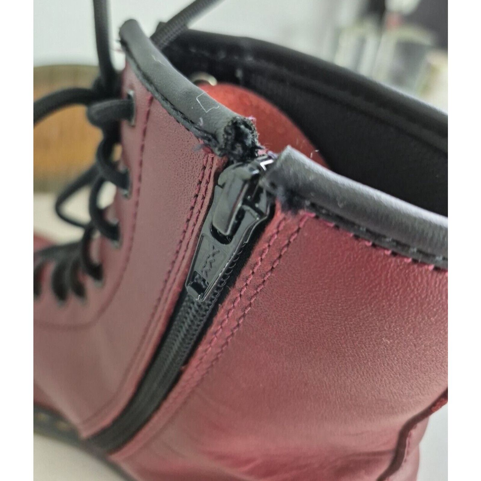 Dr. Martens Dr. Martens 1460 Y Combat Boots Womens US 7 Cherry Red Size US 7 / IT 37 - 16 Thumbnail