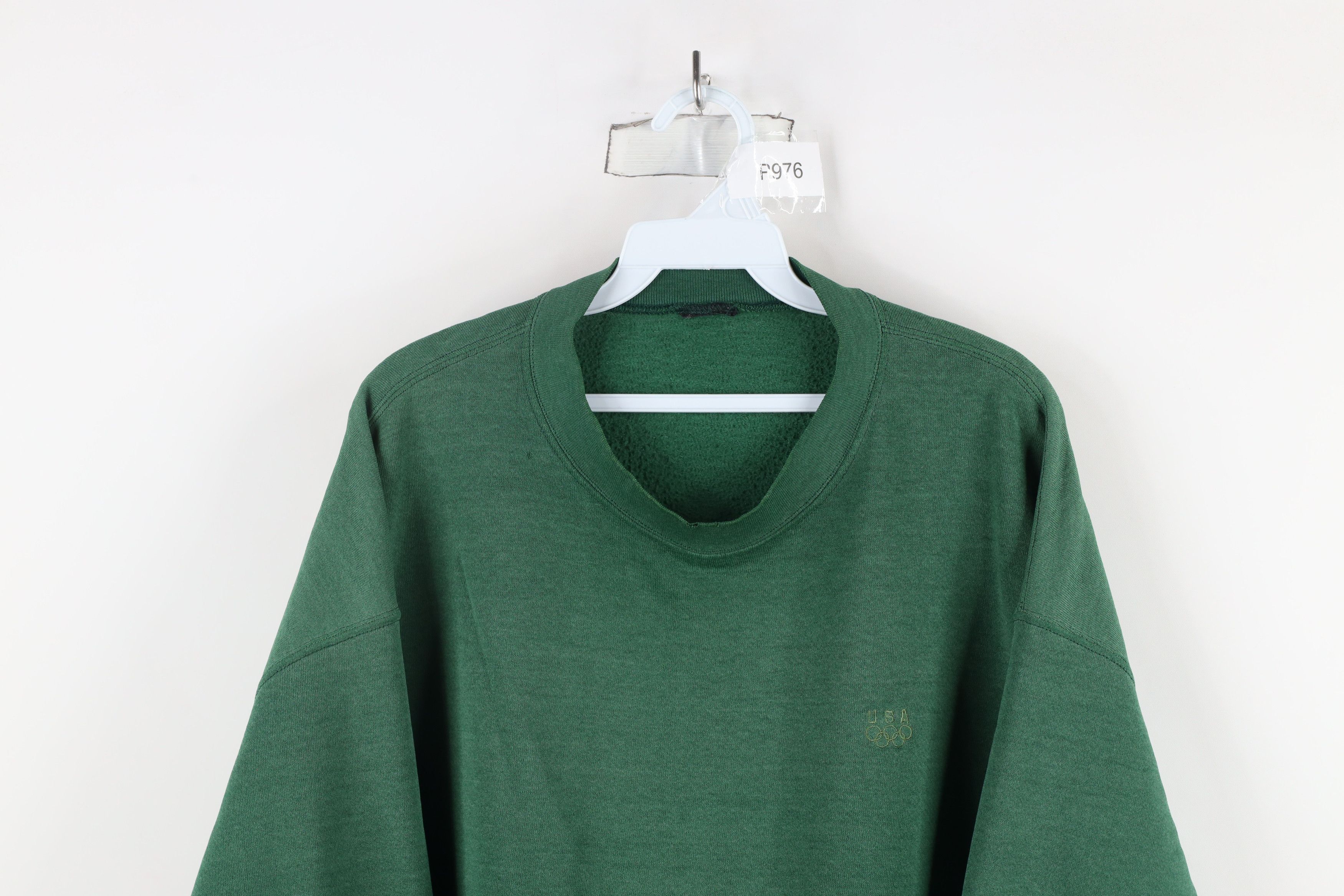 Vintage Vintage 90s USA Olympics Sun Faded Crewneck Sweatshirt Green Size US XXL / EU 58 / 5 - 2 Thumbnail