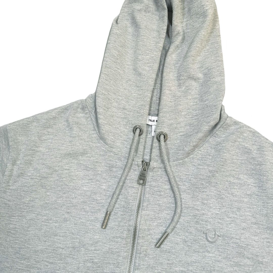 True Religion True Religion - Crest Logo Hooded Zip Up Jacket - Grey - L Size US L / EU 52-54 / 3 - 3 Thumbnail