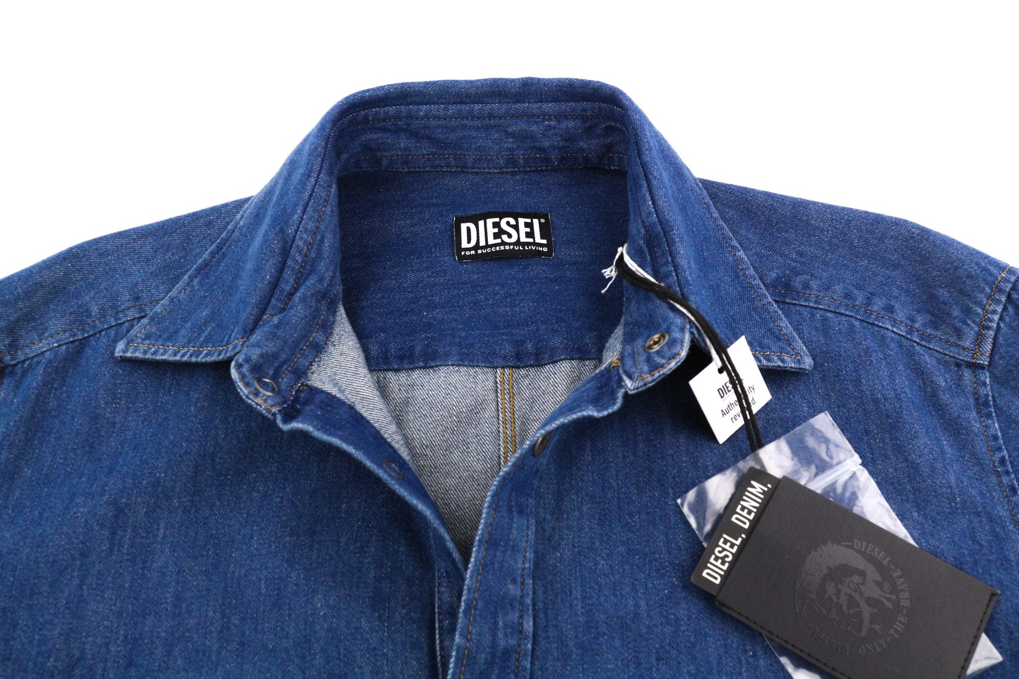 Diesel D-MILLY-SP M Denim Blue Spread Snap 40503 Size US M / EU 48-50 / 2 - 4 Thumbnail