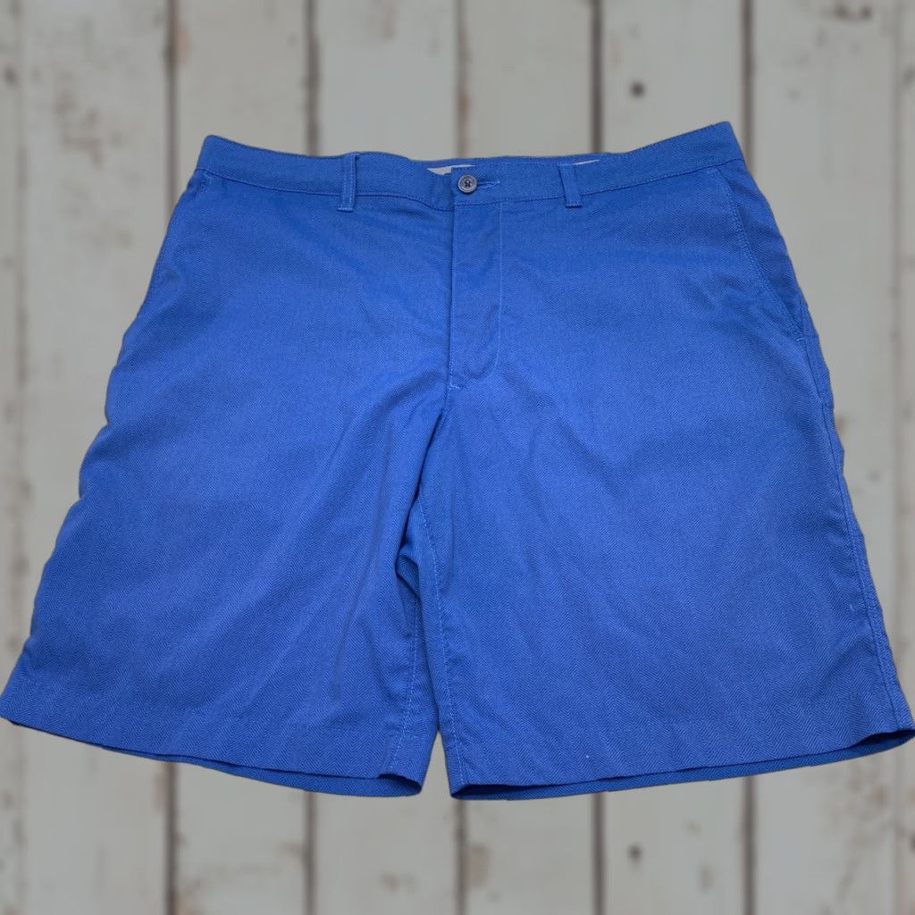 PGA Tour PGA TOUR Golf Performance Shorts 34x10 Blue Chevron Stretch Pockets 6539 Men Shirt Chino Slim? Size US 34 / EU 50 - 1 Thumbnail
