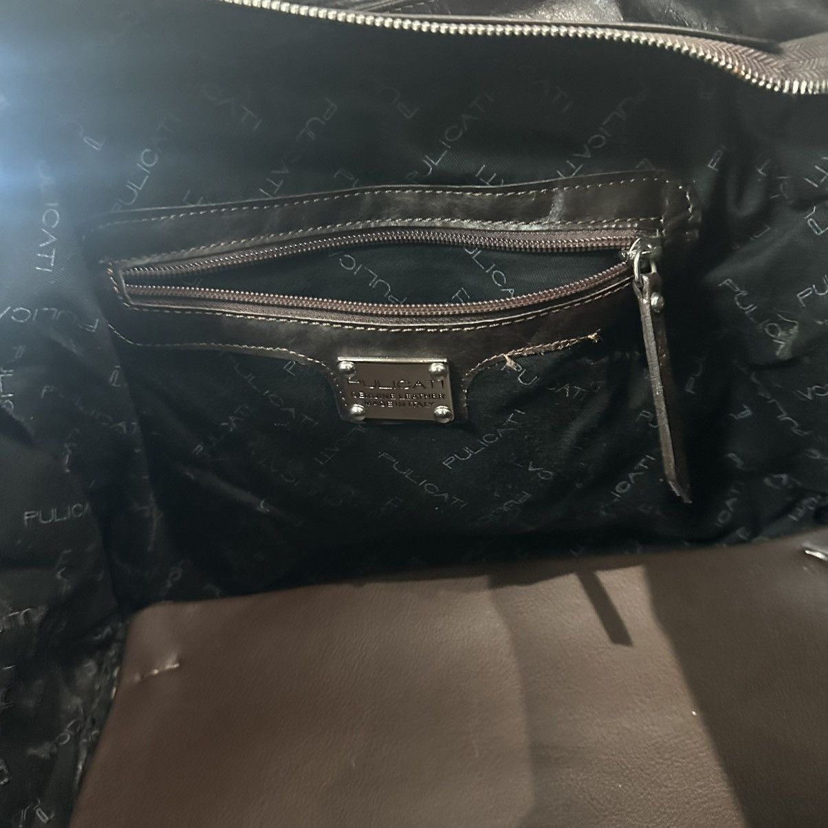 Other Pulicati Italian Designer Black Cow Hide Large Leather Purse Size ONE SIZE - 4 Thumbnail