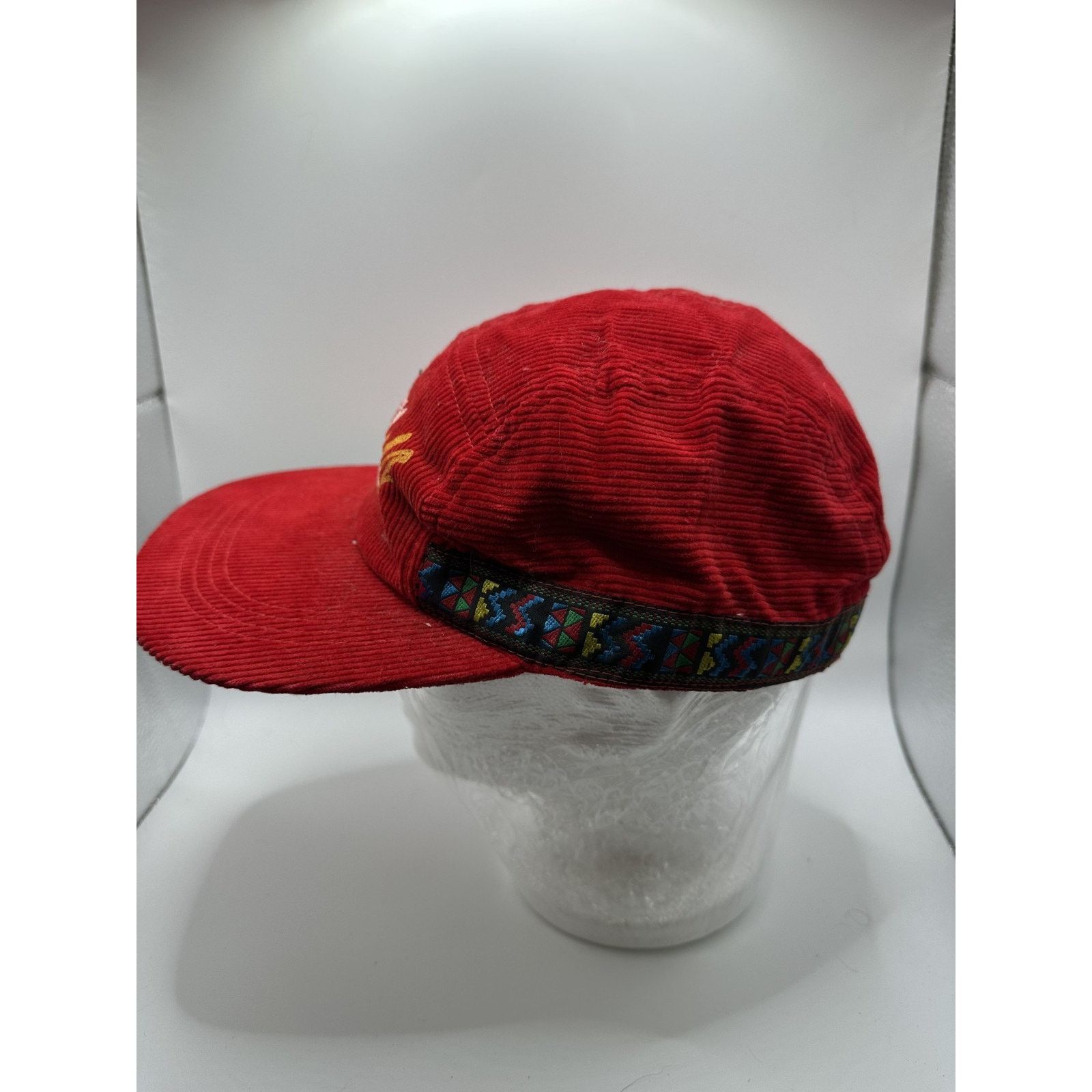 Other Vintage Krazy Tee Racing Corduroy Hat Red Size ONE SIZE - 2 Thumbnail