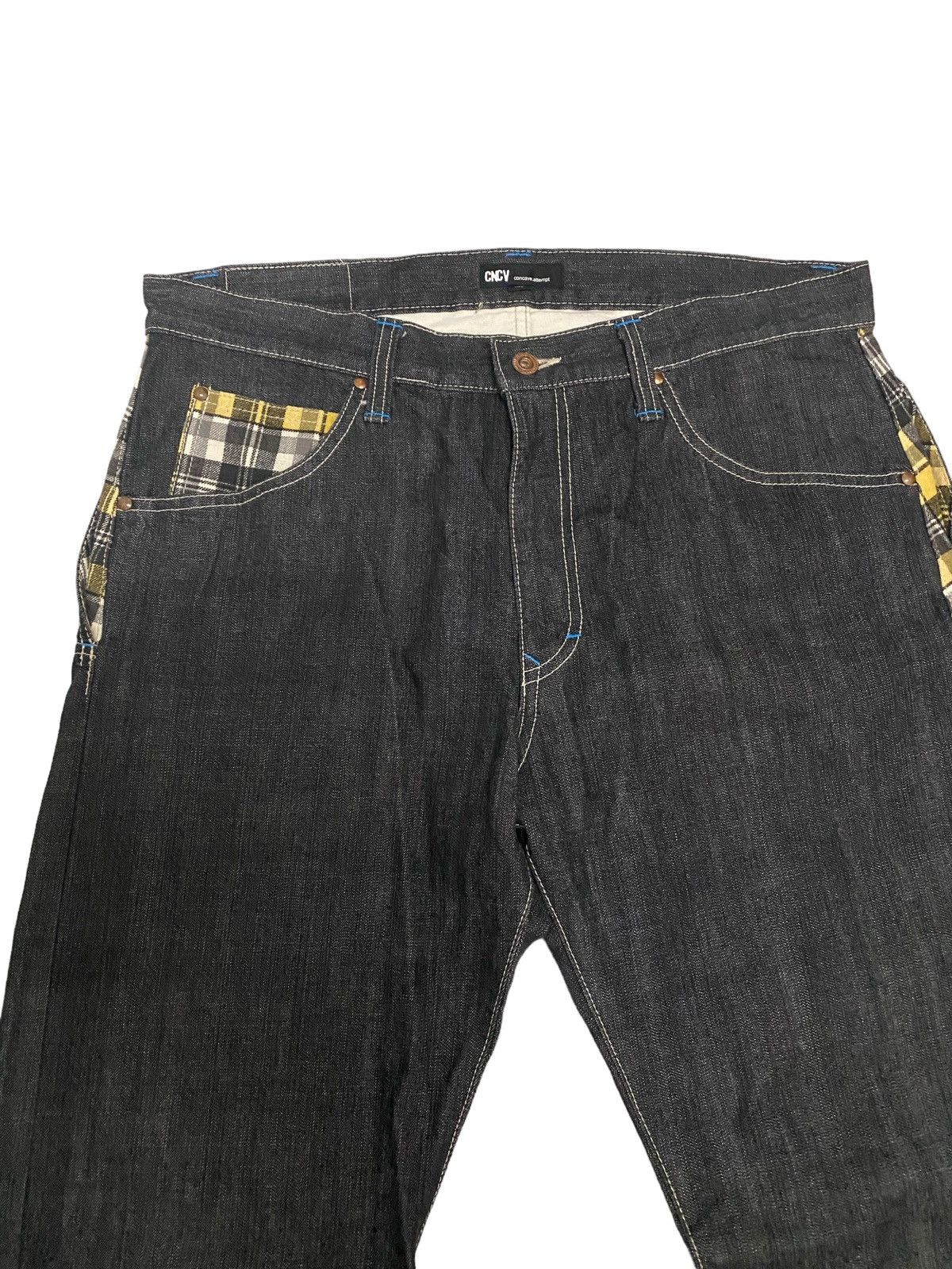 Japanese Brand Vintage CNCV Concave Attempt Japanese Denim Jeans Size US 35 - 6 Thumbnail