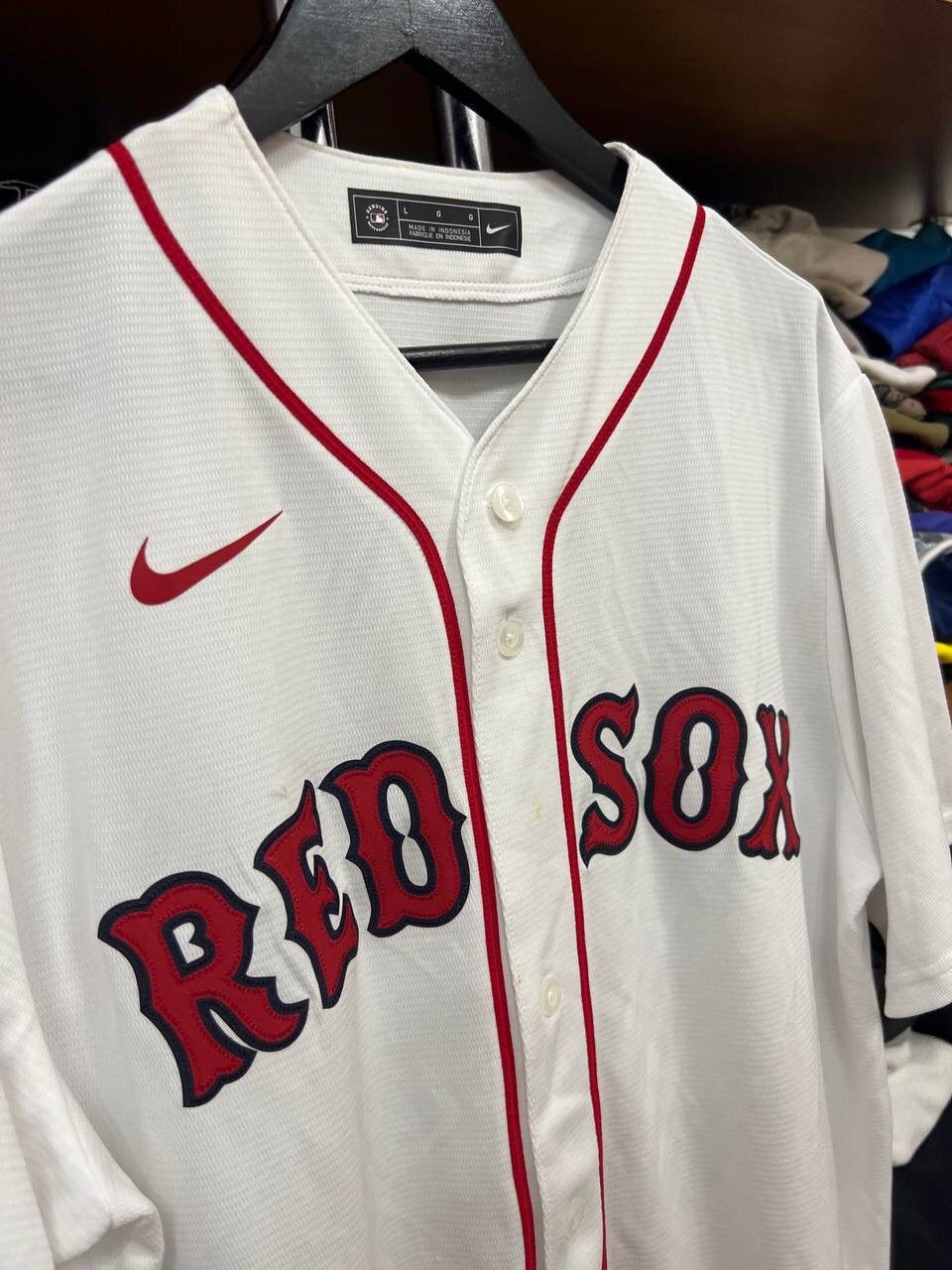 MLB × Nike Nike MLB Boston Red Sox Hype Big Logo Baseball Jersey Size US L / EU 52-54 / 3 - 5 Thumbnail