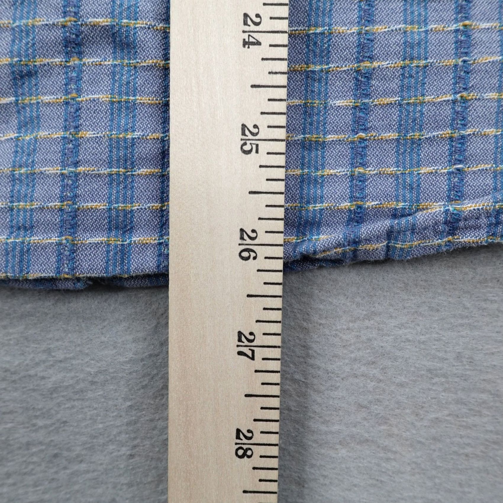 Carbon2Cobalt Carbon 2 Cobalt Shirt Mens Small Blue Plaid Textured Button Up Long Sleeve Size US S / EU 44-46 / 1 - 5 Thumbnail
