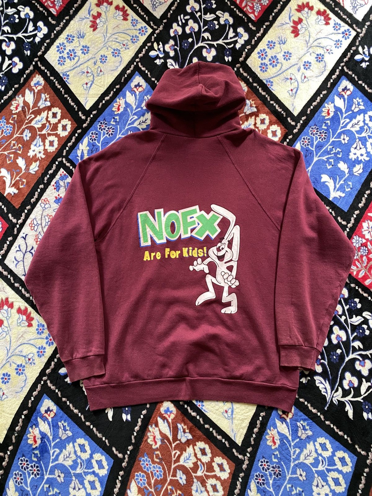 Band Tees Vintage 90s NOFX Are For Kids Hoodie Size US XL / EU 56 / 4 - 2 Thumbnail