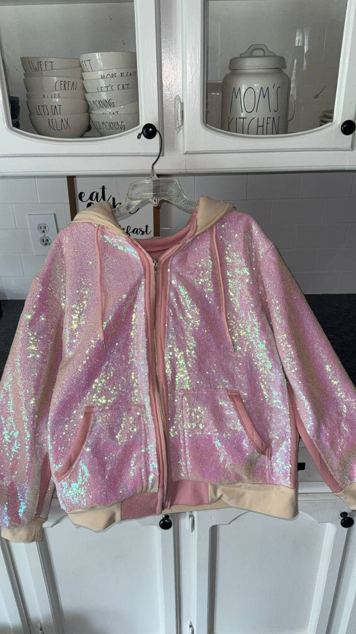 Other 2 Tone Pink Sequin Jacket Size US L / EU 52-54 / 3 - 7 Thumbnail