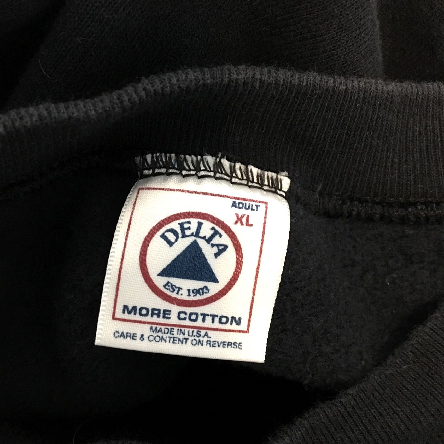 Delta VTG 90s Preserve Marine Life Earth Everyday San Diego Black Sweatshirt XL USA Delta Grunge Long Sleeve Cotton Blend Decorated Kid? Size US XL / EU 56 / 4 - 6 Thumbnail