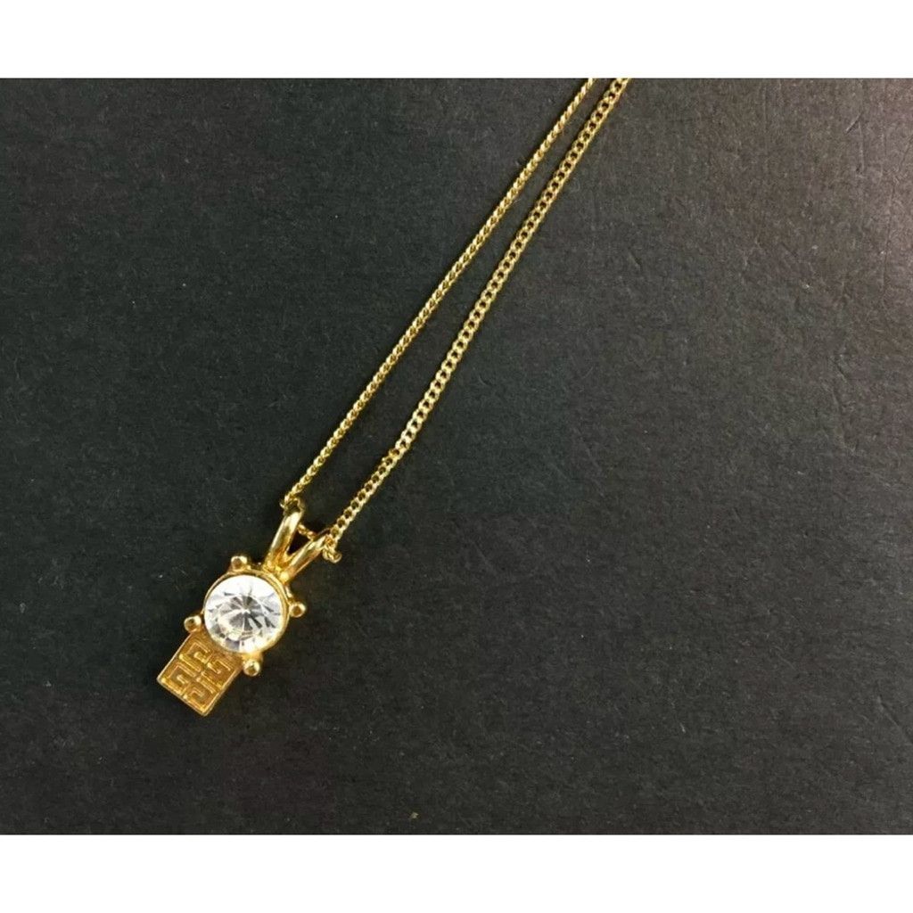 Givenchy Givenchy 4 G logo gold and crystal necklace Size ONE SIZE - 1 Thumbnail