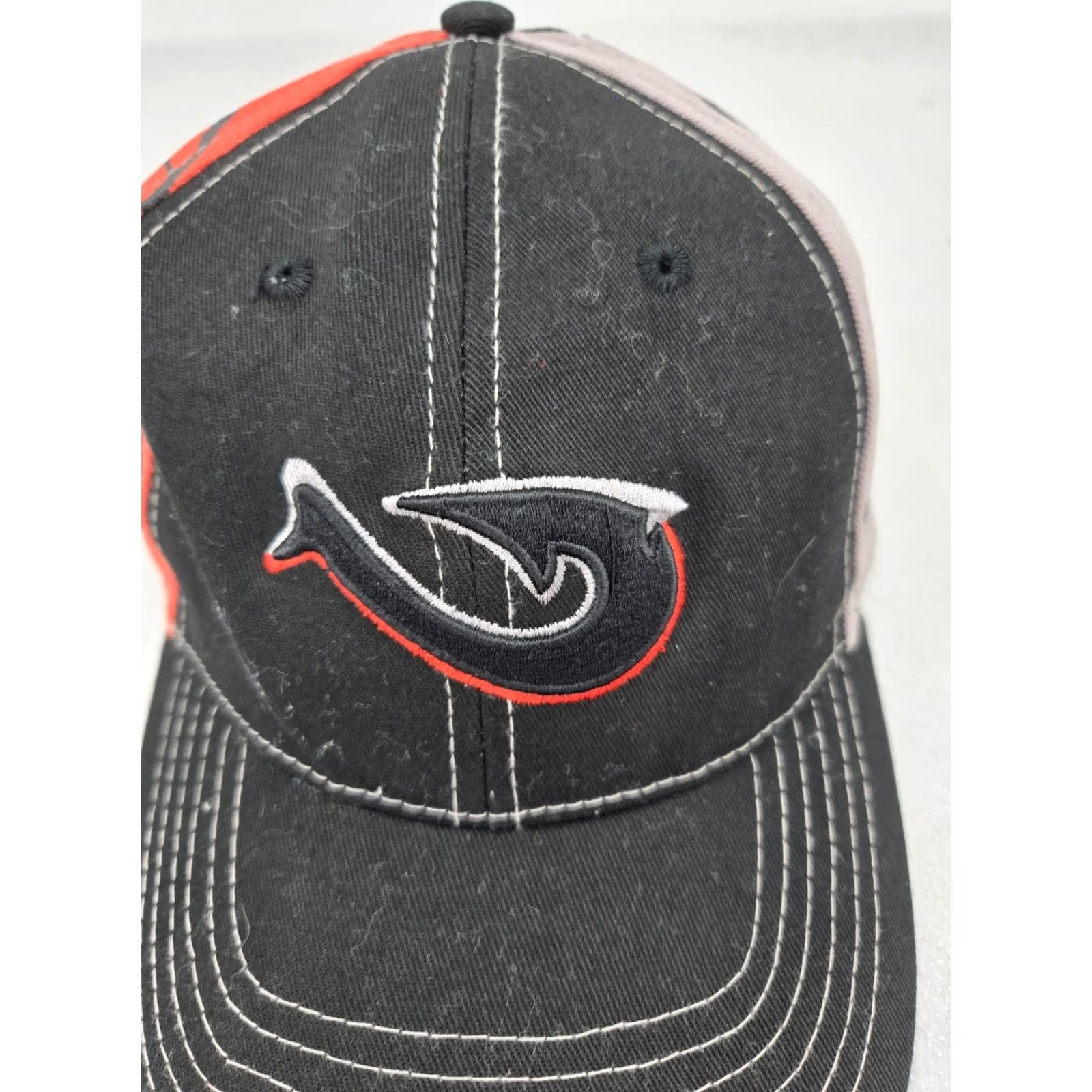 Vintage Mojo Fishing Hat Baseball Cap L/XL Adults Unisex Black Geometric Adjustable Size ONE SIZE - 3 Thumbnail