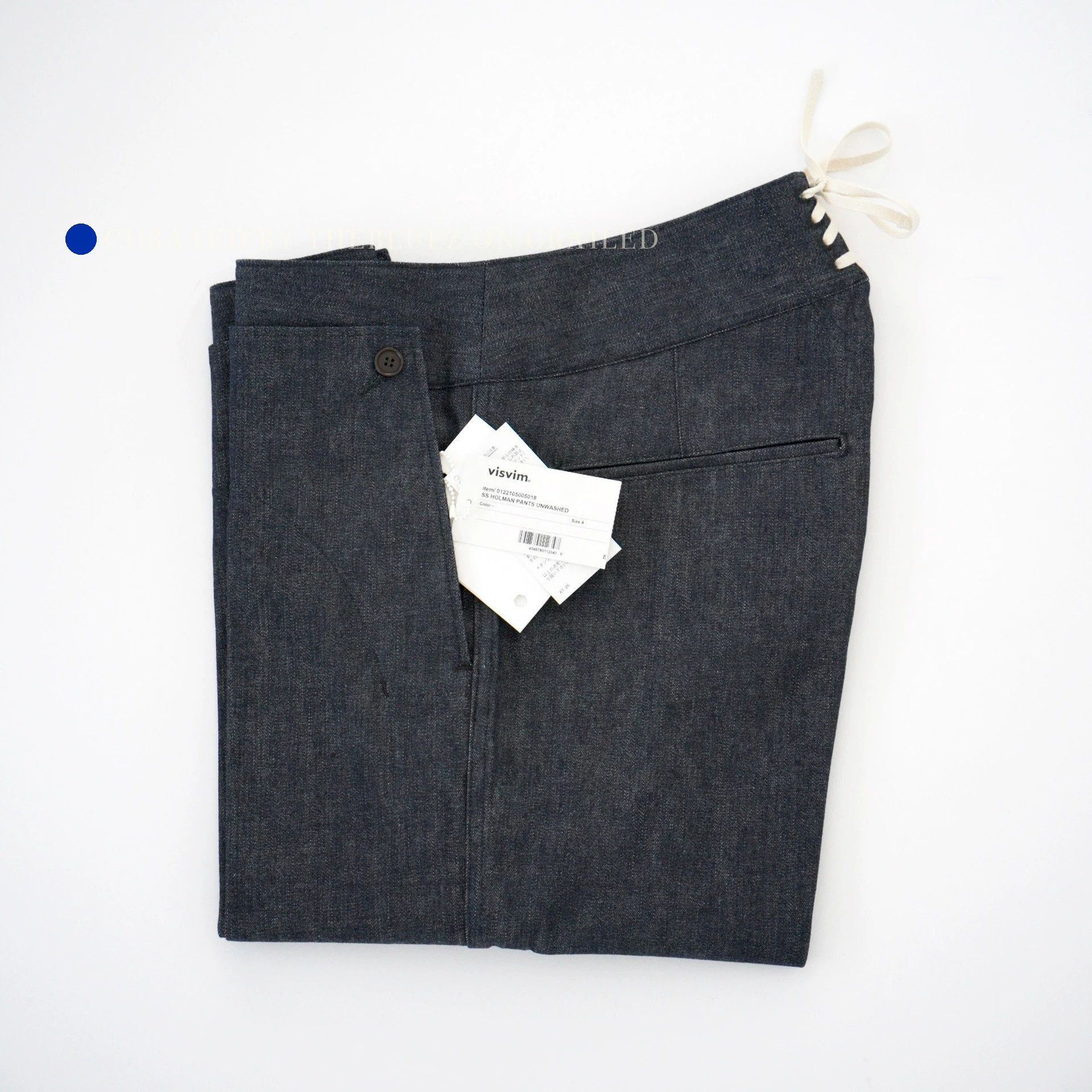 Visvim Unwashed Raw Denim Casual Pants Size US 34 / EU 50 - 1 Thumbnail