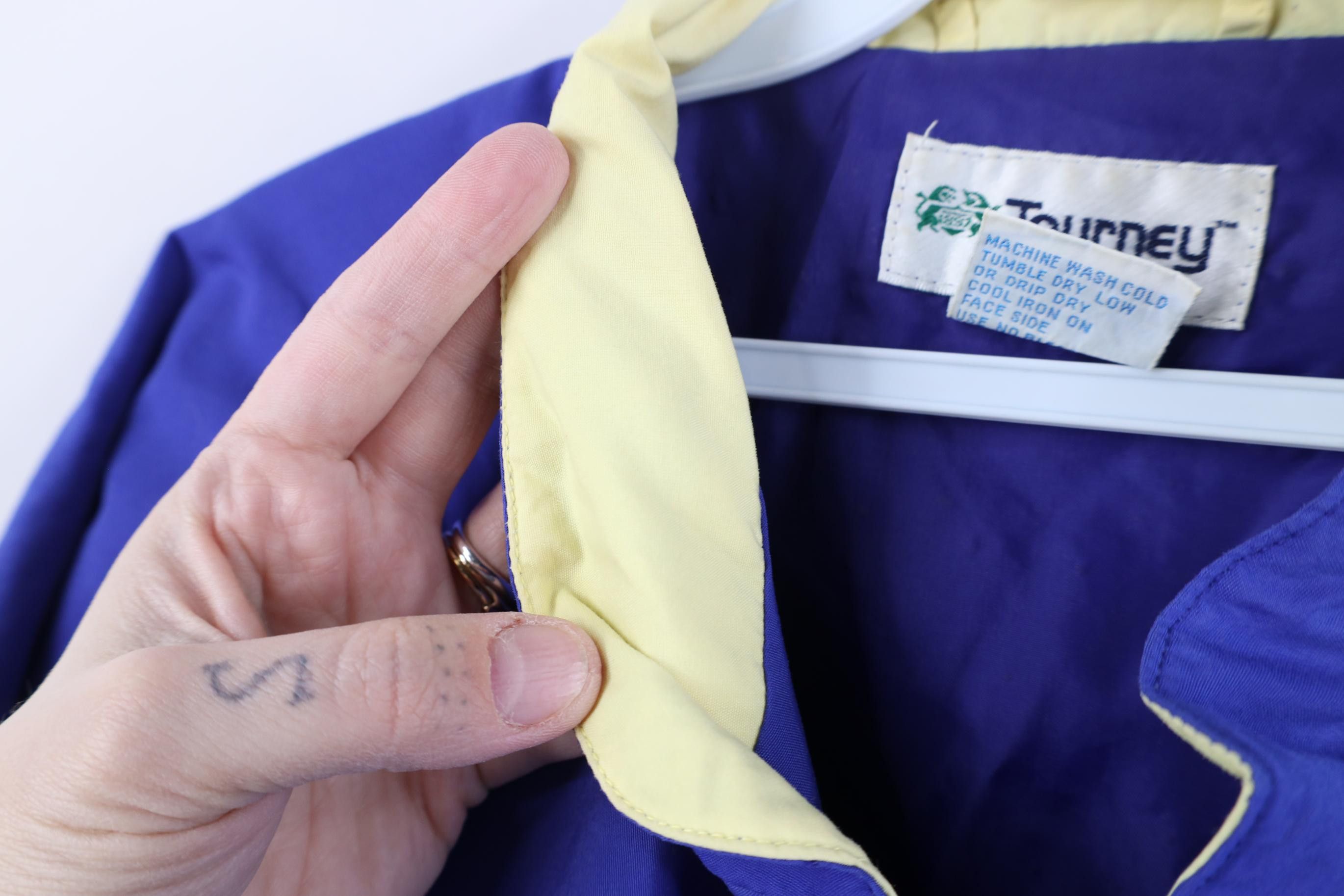 Vintage Vintage 80s 90s Streetwear Golf Rain Windbreaker Jacket Blue Size US XL / EU 56 / 4 - 10 Thumbnail