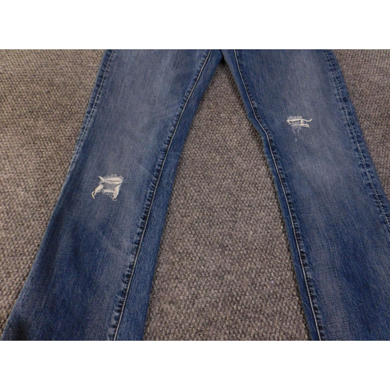 Banana Republic VINTAGE Banana Republic Jeans Mens 32x34 Distressed Straight Leg Denim Dominican Republic Blue 32 34 Jeans Mens Boys Girls Size US 32 / EU 48 - 3 Thumbnail